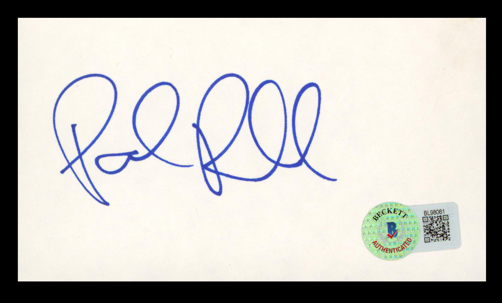 Paul Rudd Ant-Man Authentic Signed 3x5 Index Card Autographed BAS