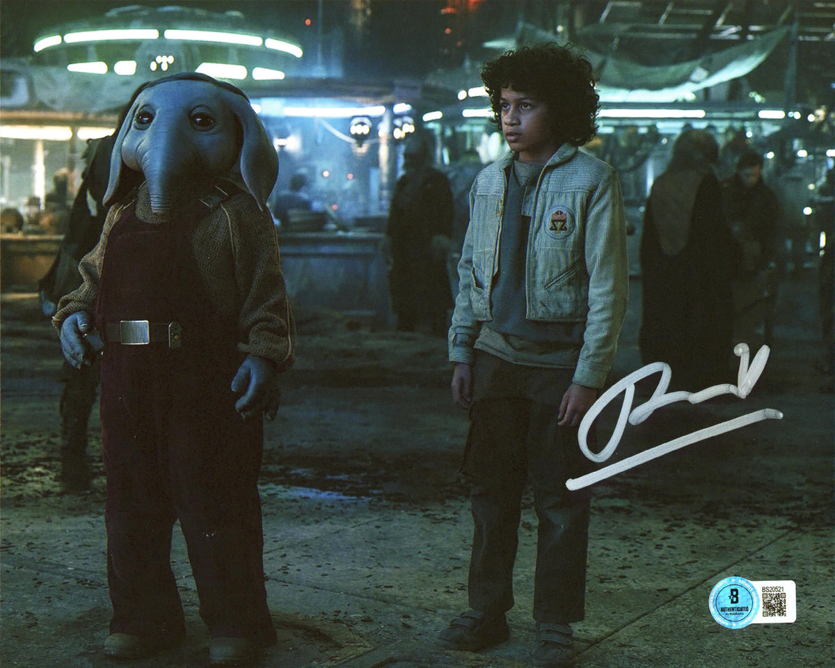 Ravi Cabot Conyers Star Wars Skeleton Crew Signed 8x10 Photo BAS #BS20521
