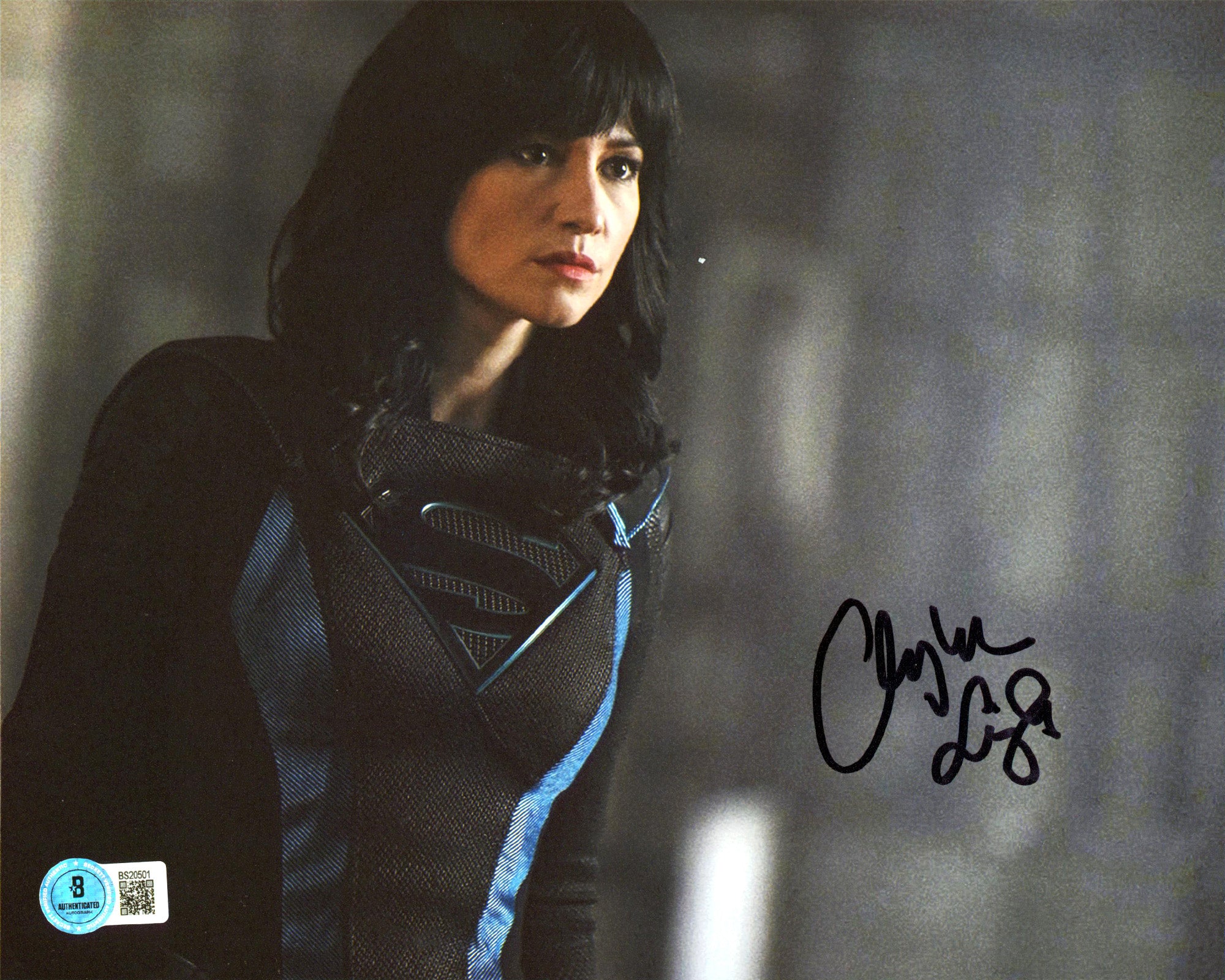 Chyler Leigh Supergirl Authentic Signed 8x10 Horizontal Photo BAS #BS20501