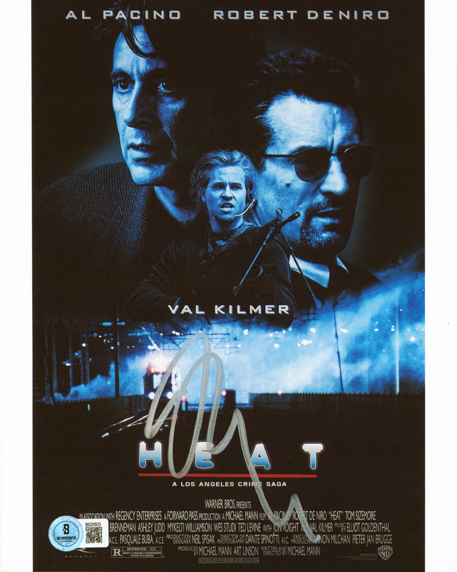 Michael Mann Heat Authentic Signed 8x10 Vertical Photo Autographed BAS #BS20503