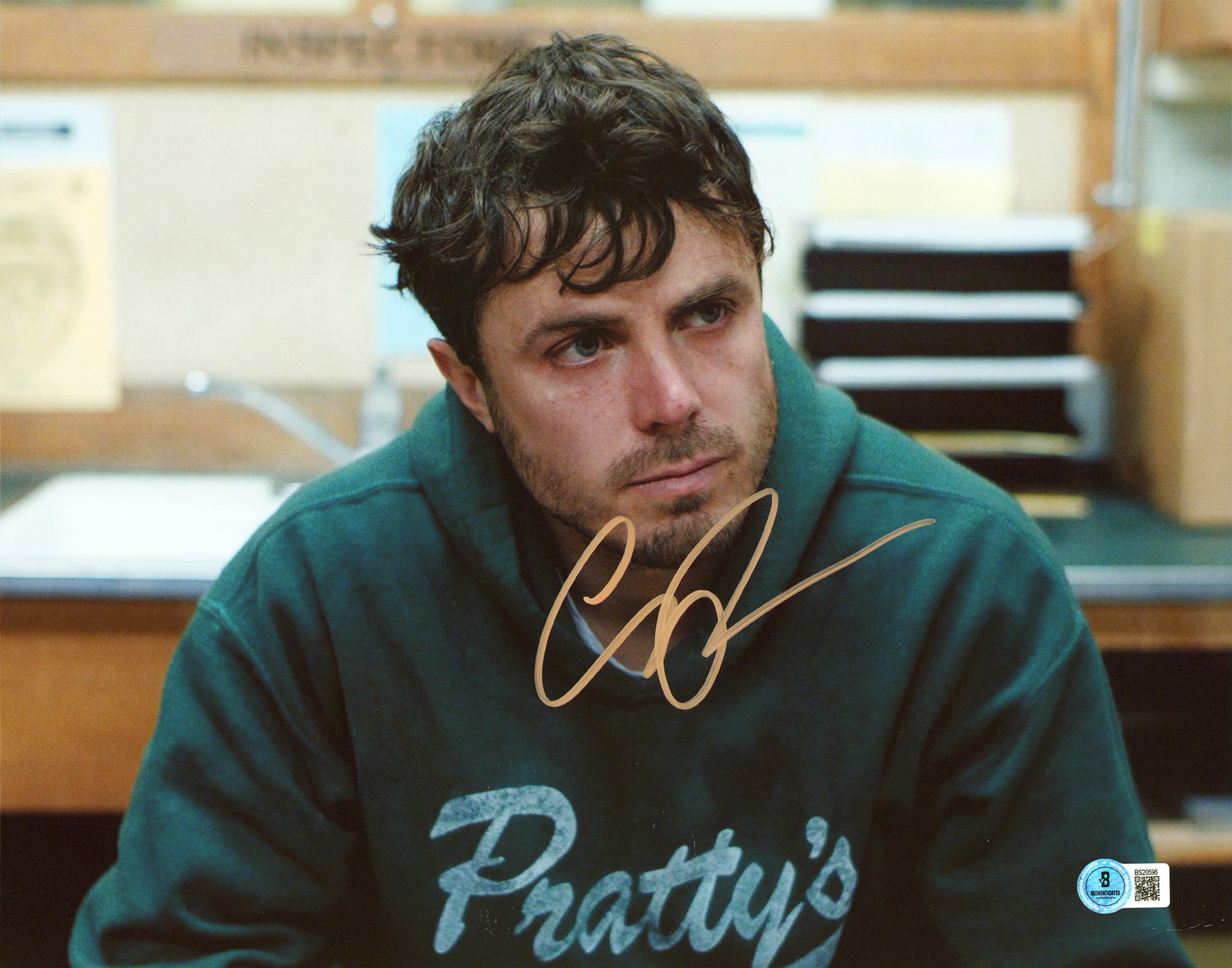 Casey Affleck The Instigators Authentic Signed 11x14 Photo BAS #BS20596