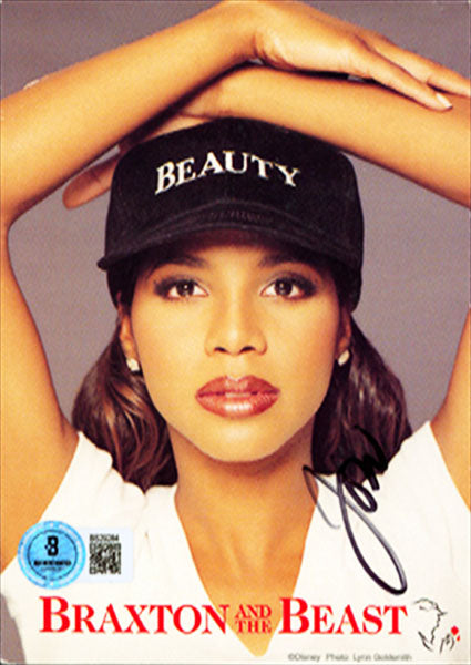 Toni Braxton Beauty and the Beast Authentic Signed 4.25x6 Postcard BAS #BS29284
