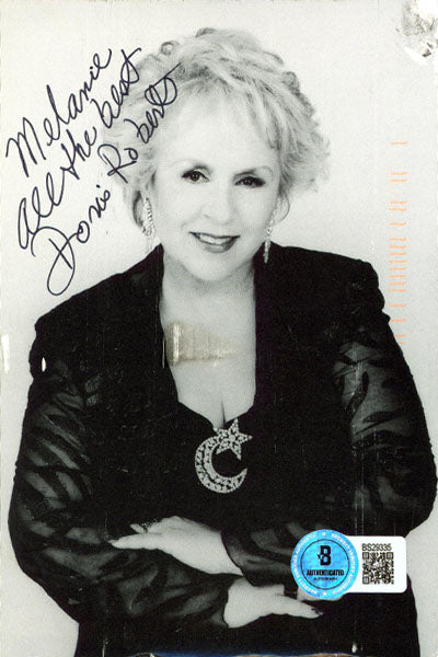Doris Roberts "Melanie, All The Best" Signed 4x5.75 Postcard BAS #BS29335
