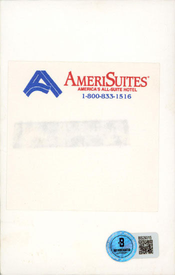 Emma Thompson The Tall Guy "Love & Thanks" Signed 3.5x5.5 Photo BAS #BS29315