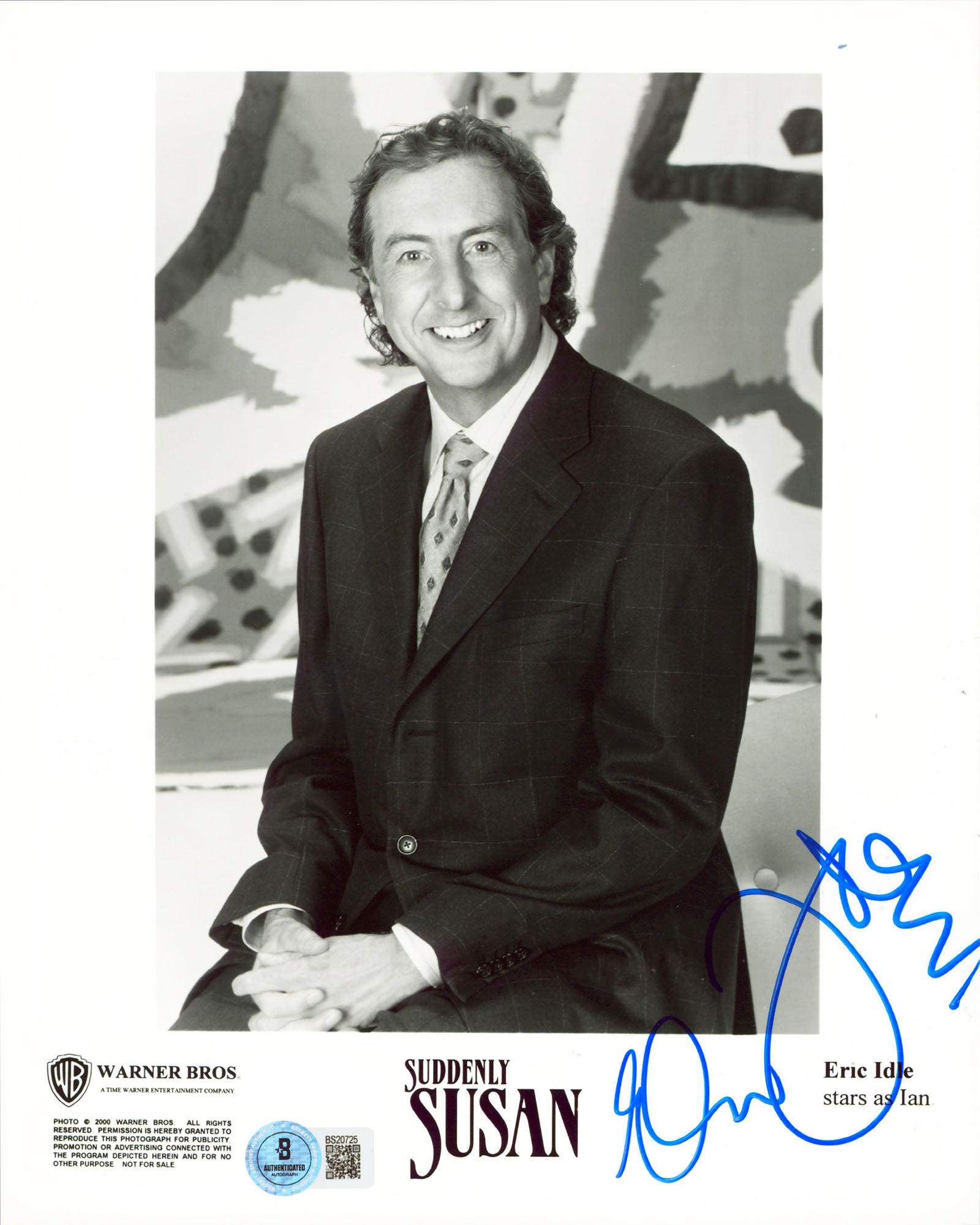 Eric Idle Suddenly Susan Authentic Signed 8x10 Vertical Photo BAS #BS20725