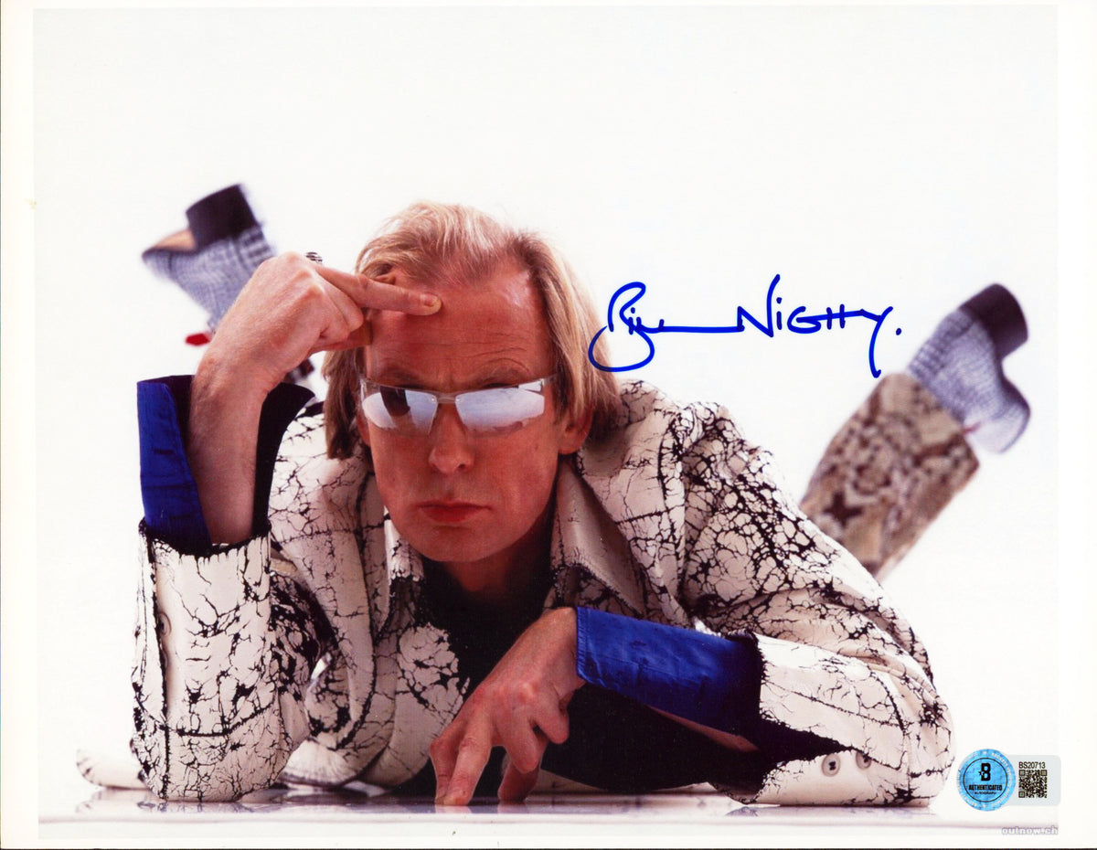 Bill Nighy Love Actually Authentic Signed 8.5x11 Horizontal Photo BAS #BS20713