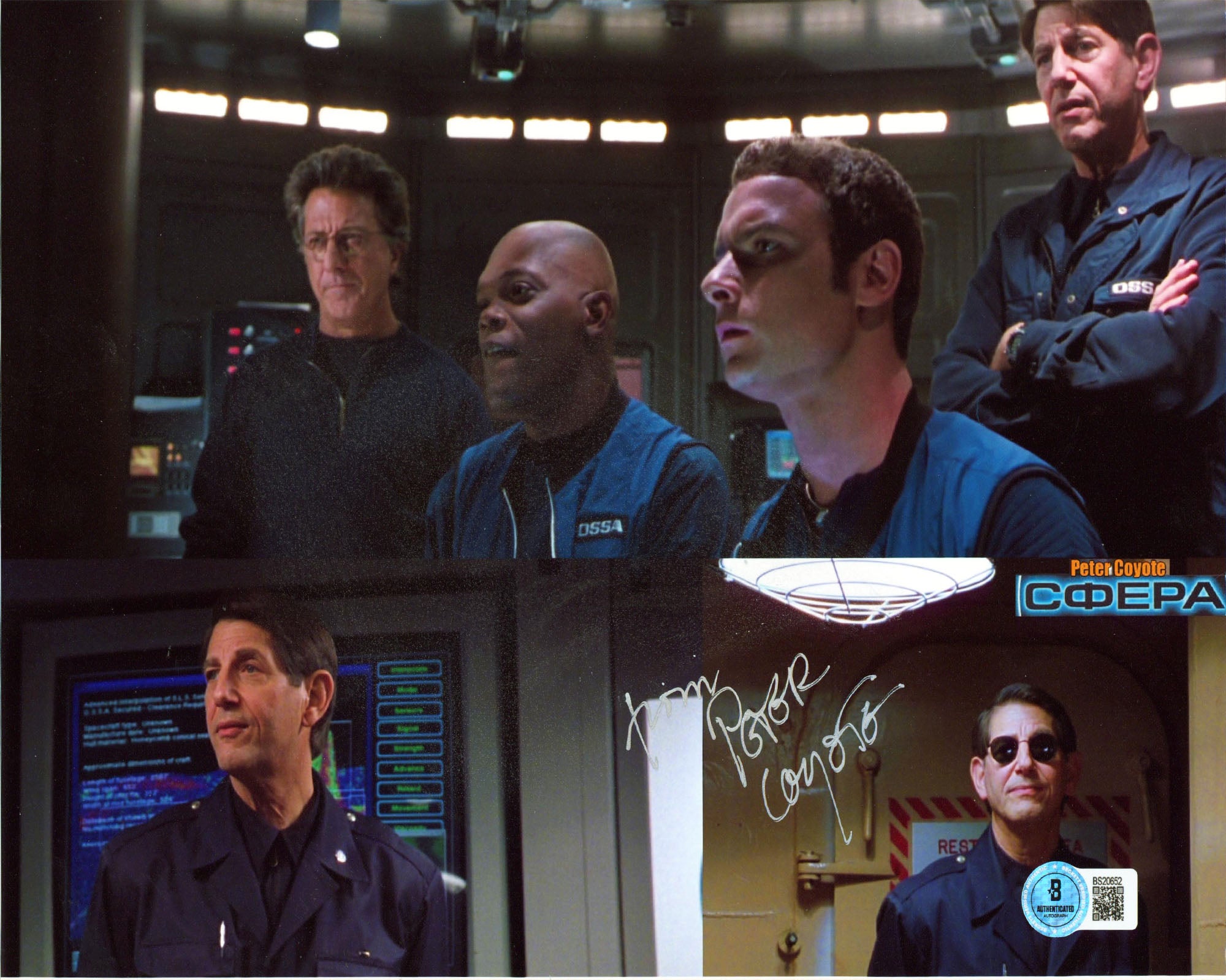 Peter Coyote Sphere Authentic Signed Vertical Photo 8x11 BAS #BS20652