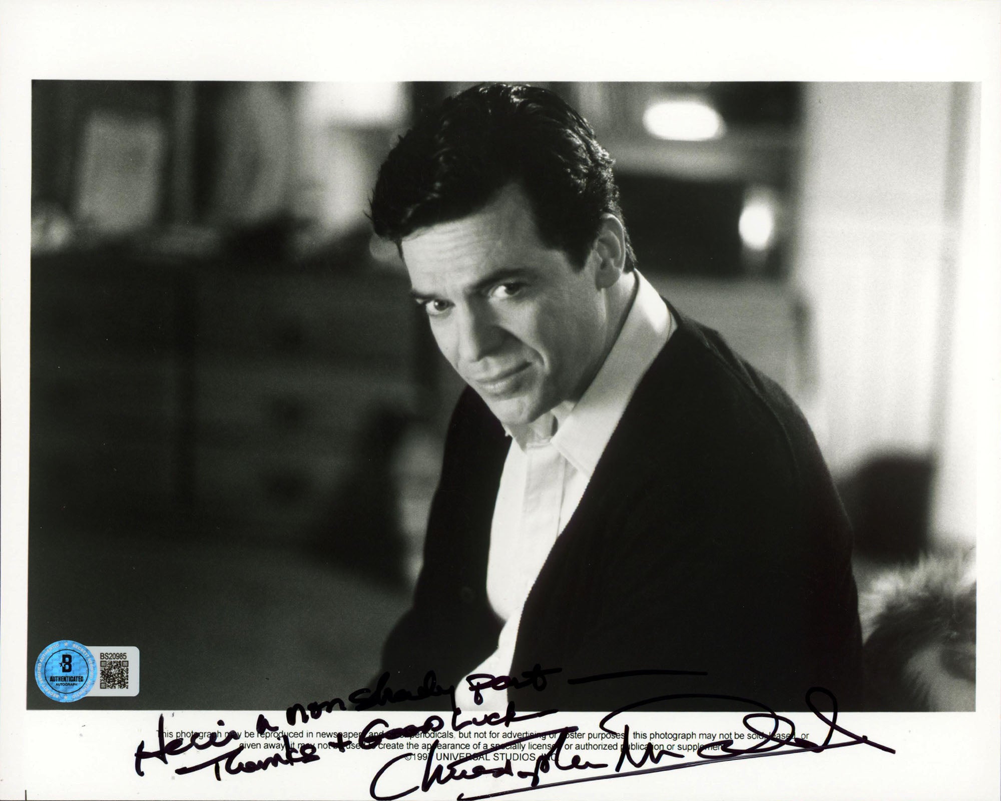 Christopher McDonald Happy Gilmore "Have A Non.." Signed 8x10 Photo BAS #BS20985
