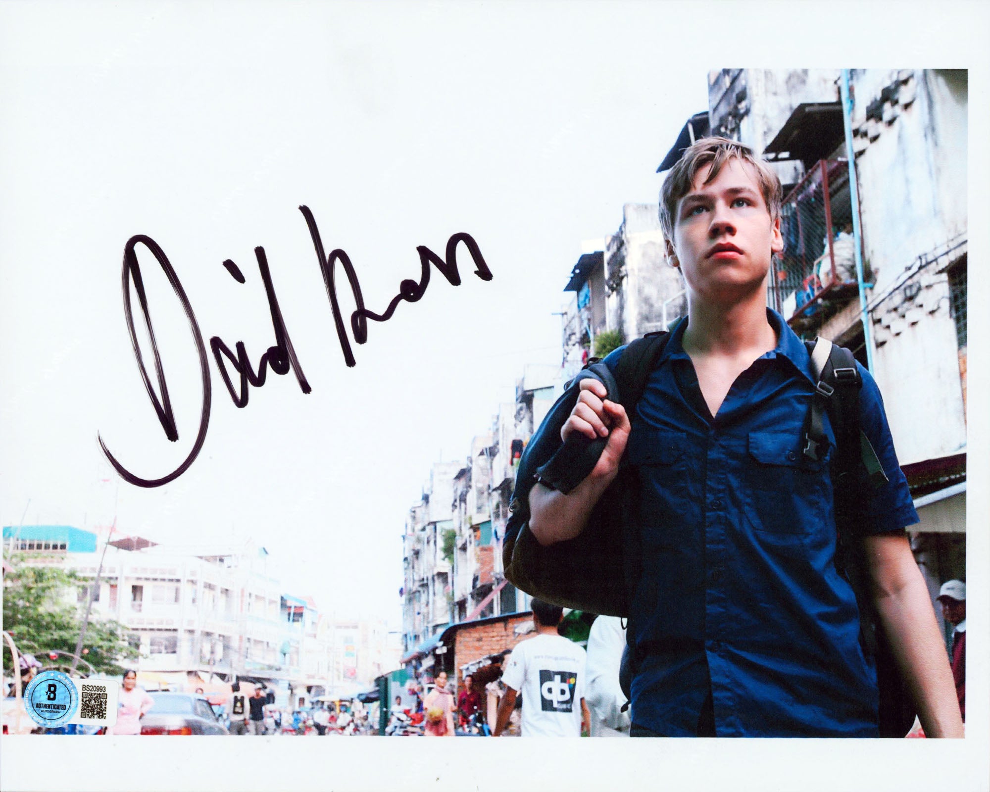David Kross Same Same But Different Authentic Signed 8.5x11 Photo BAS #BS20993