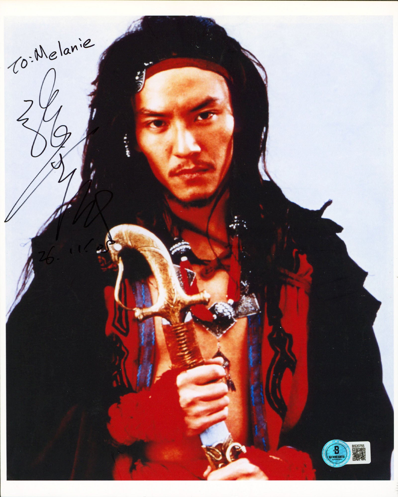 Chang Chen Crouching Tiger, Hidden Dragon Authentic Signed 8.5x11 Photo BAS