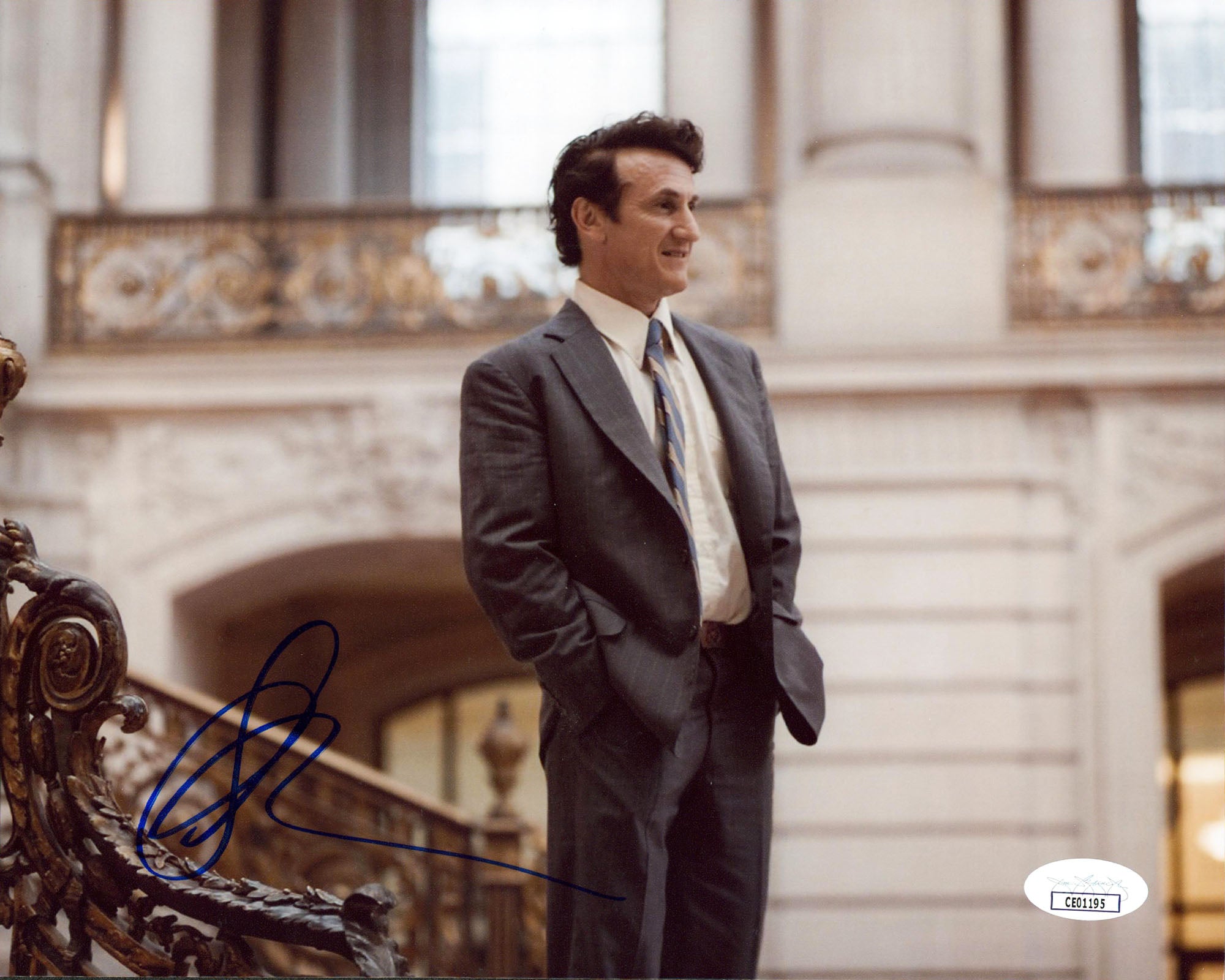 Sean Penn Milk Authentic Signed 8x10 Horizontal Photo Autographed JSA #CE01195