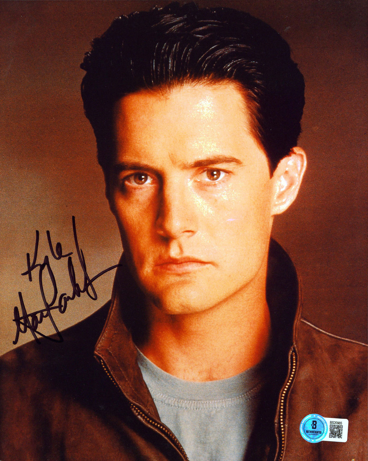 Kyle MacLachlan Twin Peaks Authentic Signed 8x10 Vertical Photo BAS #BS20965