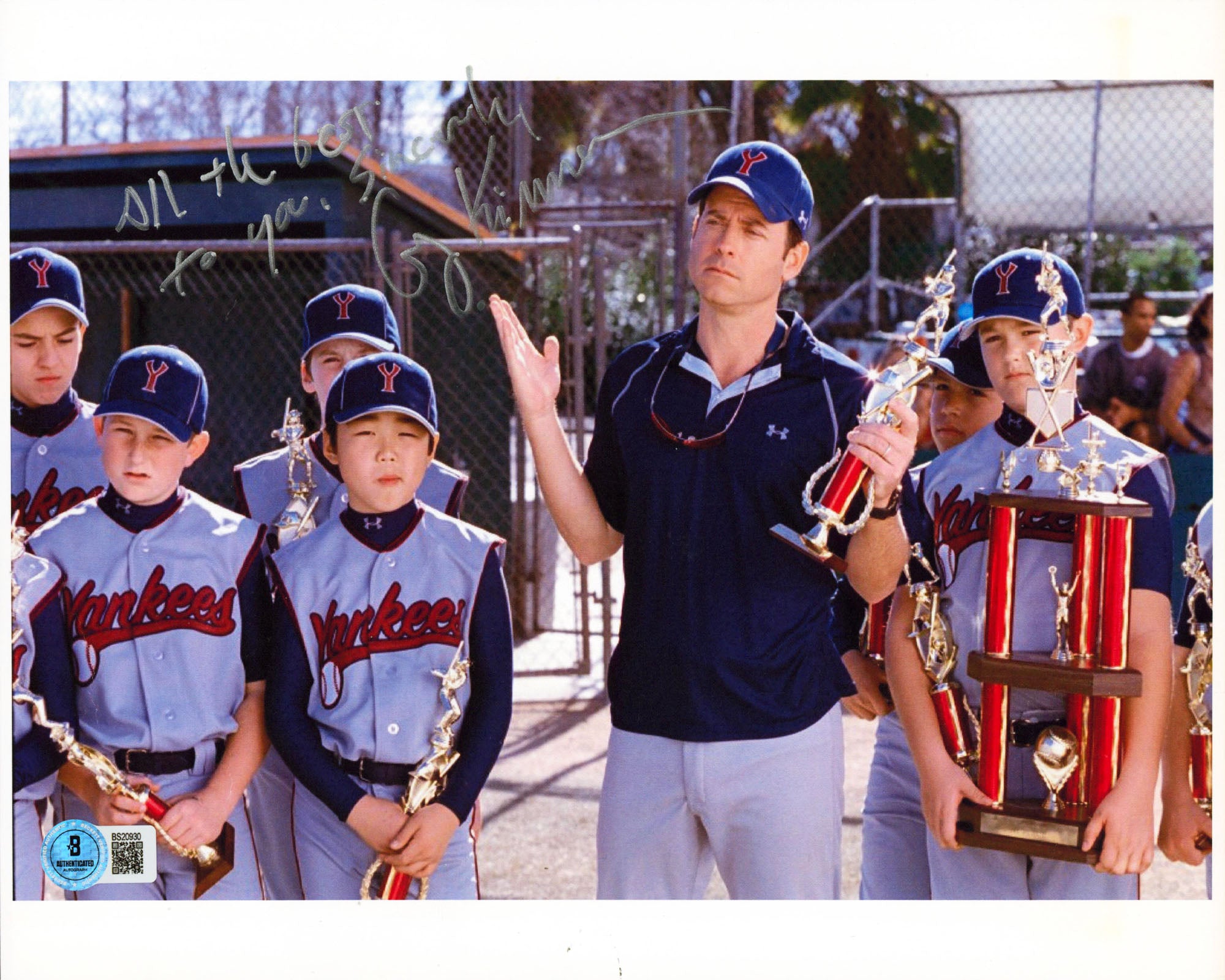 Greg Kinnear Bad News Bears Authentic Signed 8.5x11 Horizontal Photo BAS#BS20930