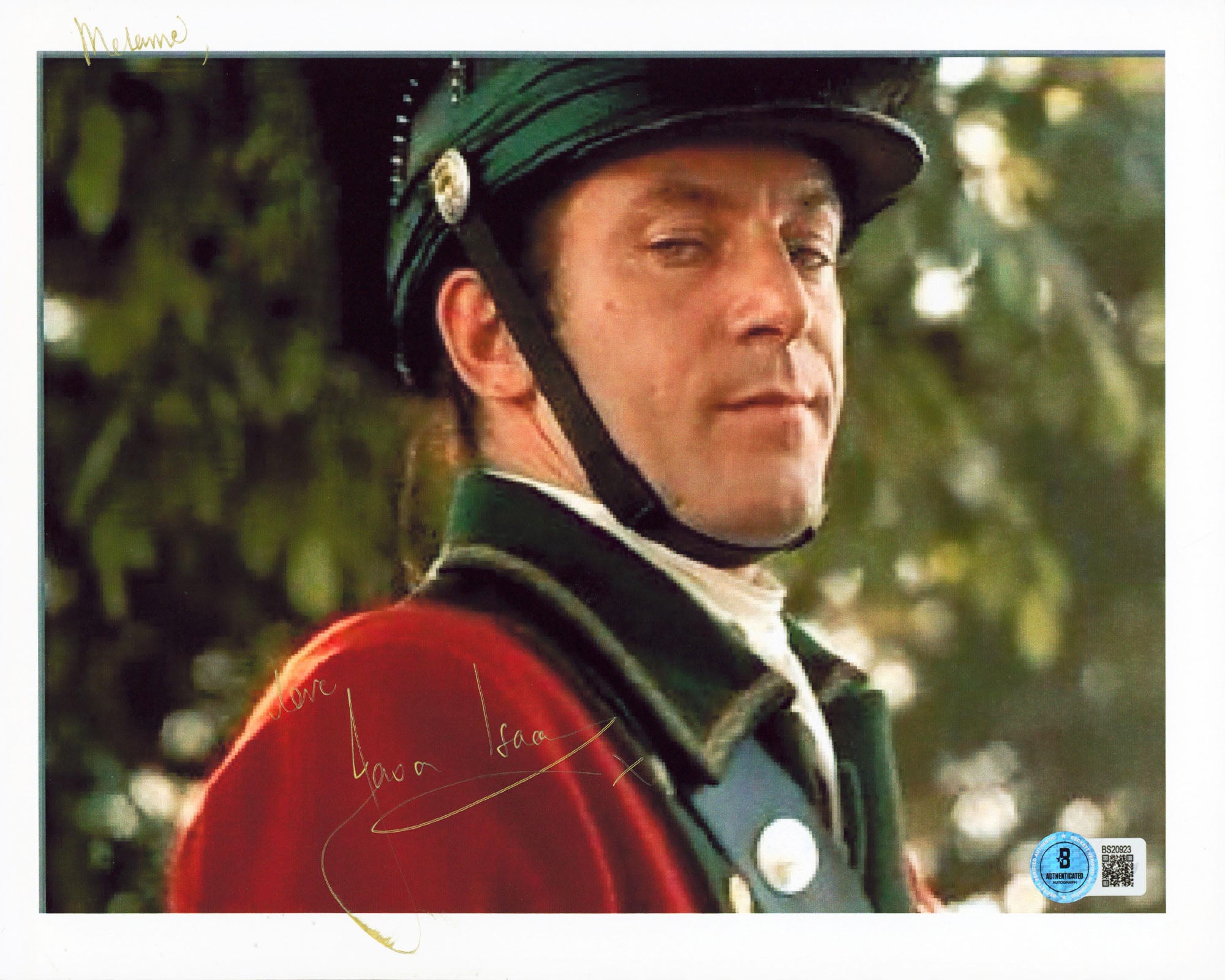 Jason Isaacs The Patriot "Melanie Love" Authentic Signed 8.5x11 Photo BAS