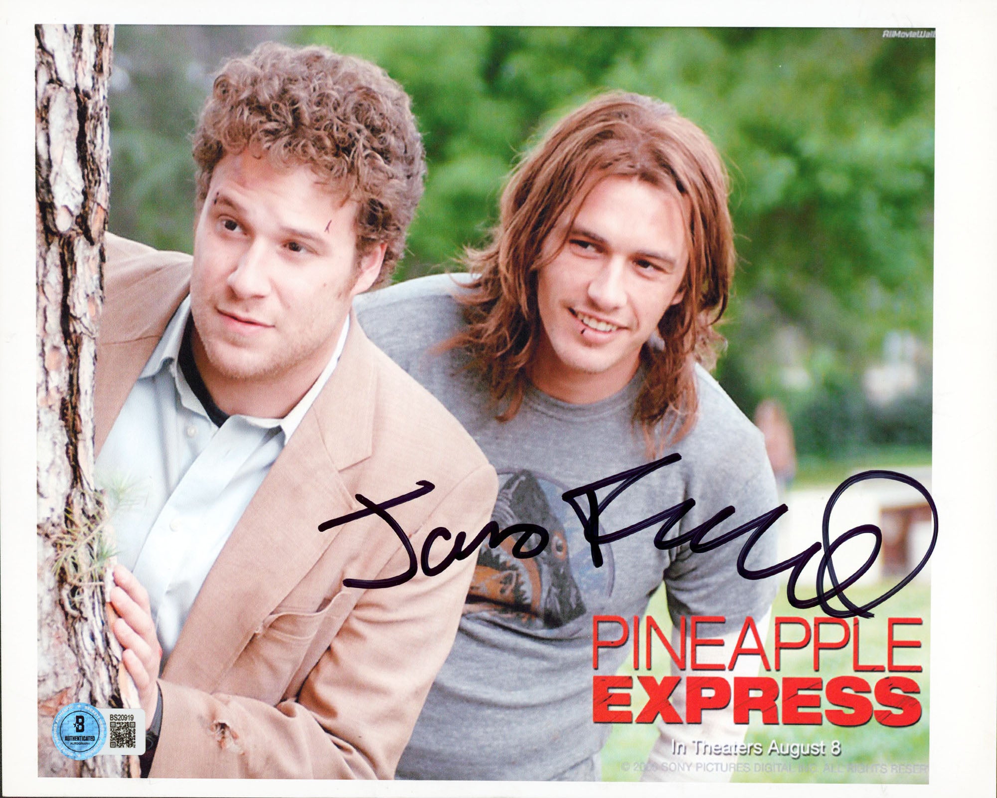 James Franco Pineapple Express Authentic Signed 8.5x11 Photo BAS #BS20919