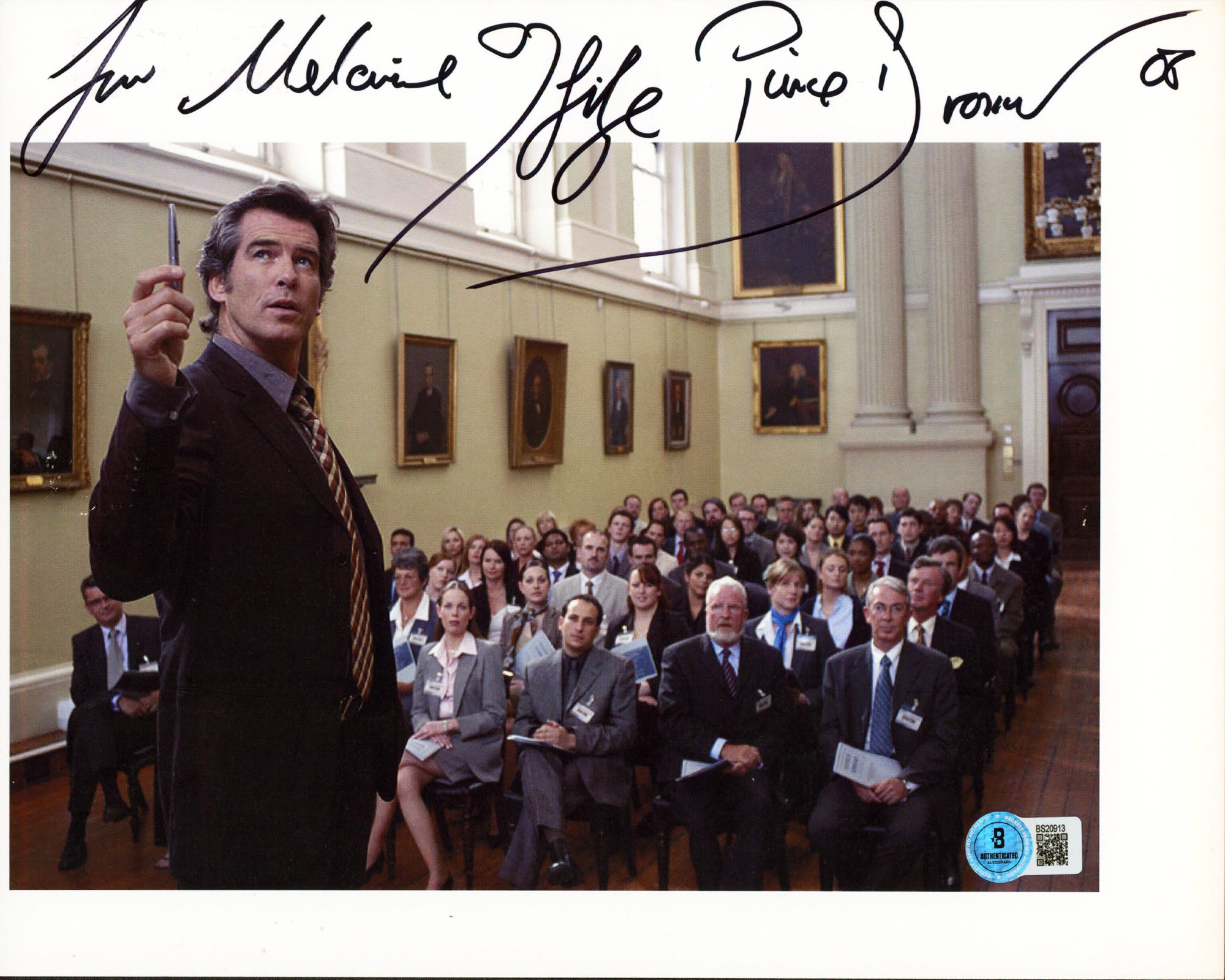 Pierce Brosnan Laws Of Attraction "Melanie Life" Signed 8.5x11 Photo BAS#BS20913
