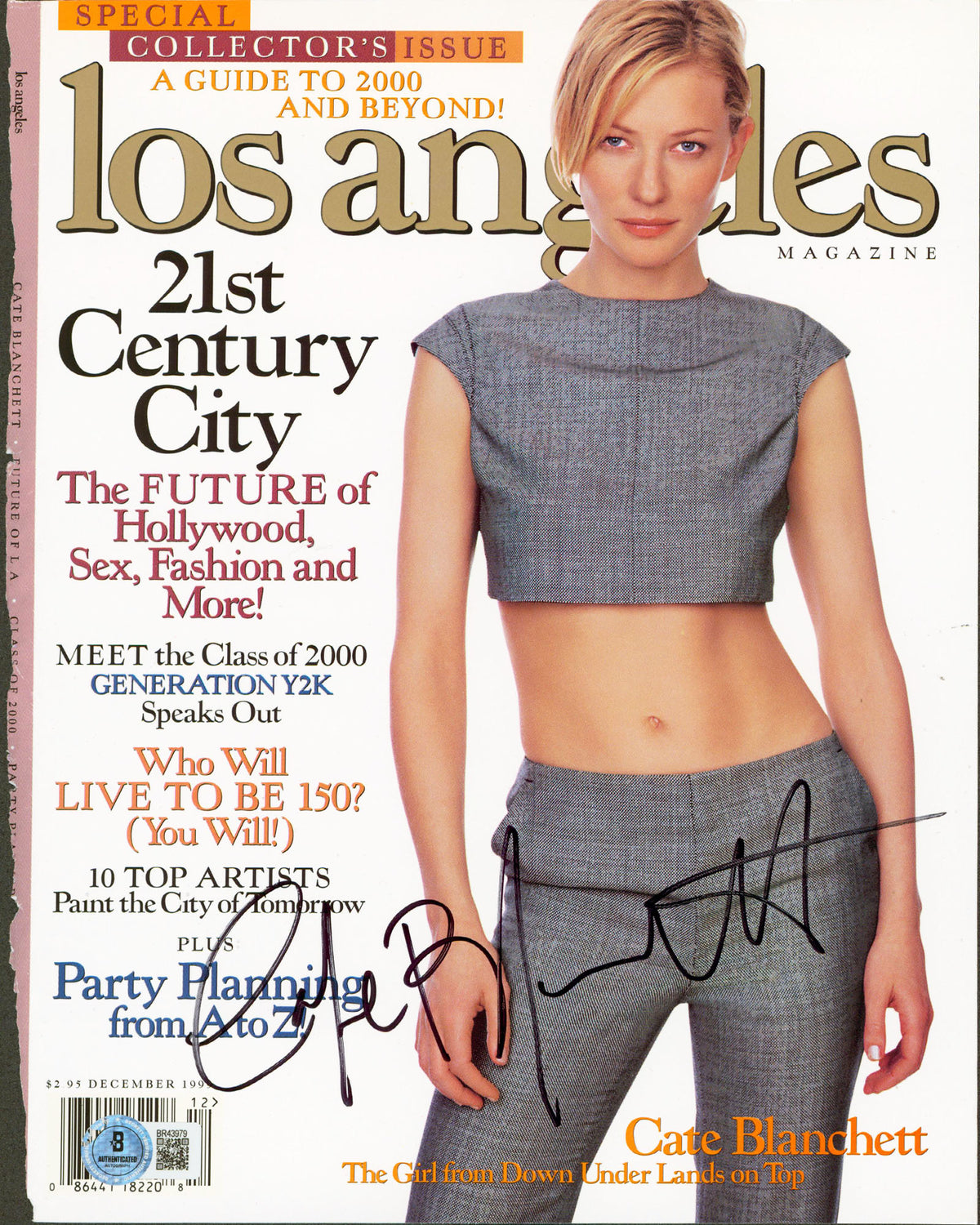 Cate Blanchett Signed Los Angeles Magazine Cover December 1995 BAS #BR43979