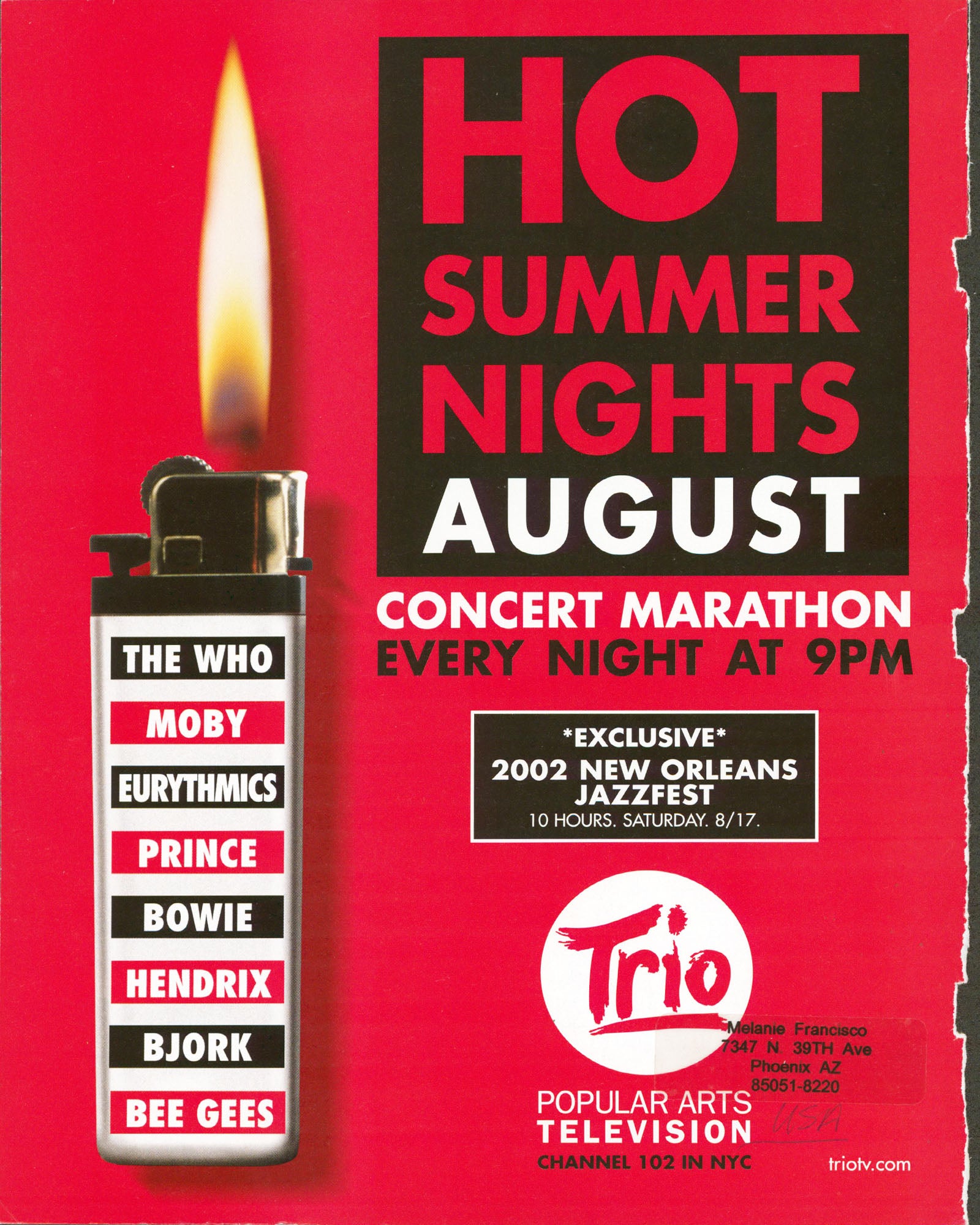 Connie Nielsen Signed Time Out New York Magazine Cover August 2002 BAS #BR41044