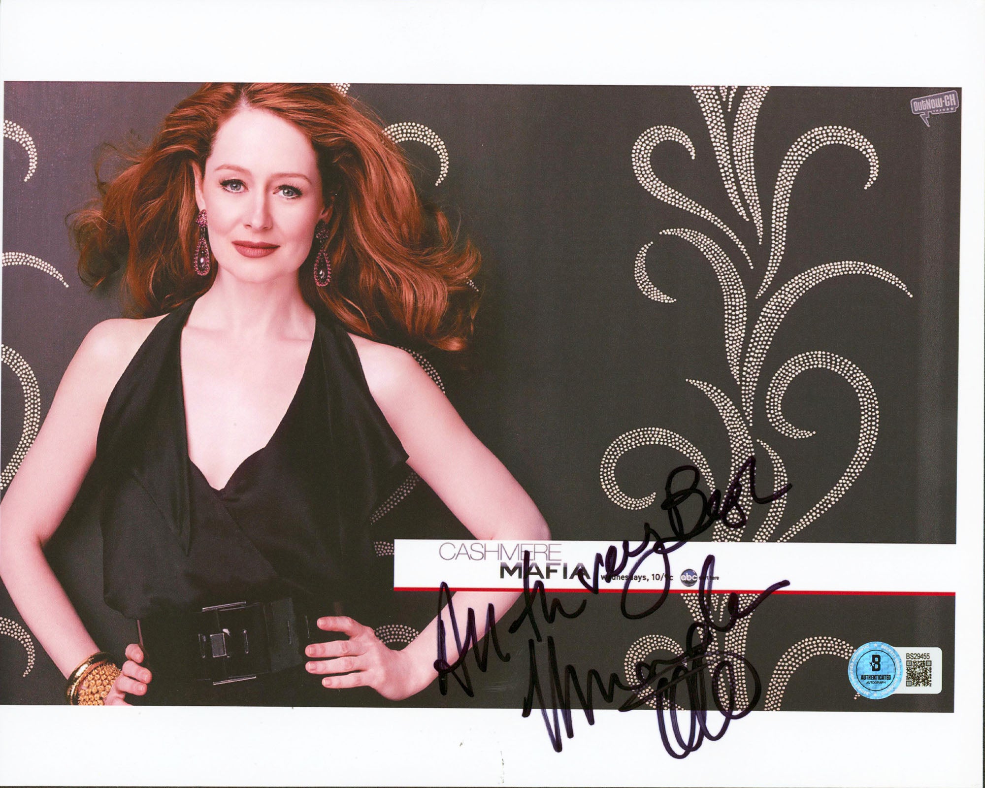 Miranda Otto Cashmere Mafia "All The Very Best" Signed 8.5x11 Photo BAS #BS29455
