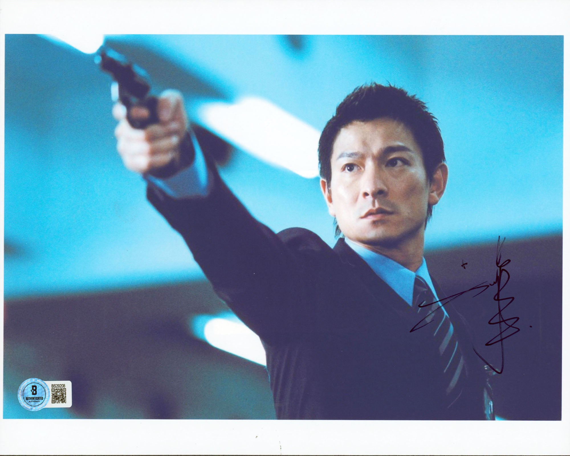 Andy Lau Internal Affairs Authentic Signed 8.5x11 Horizontal Photo BAS #BS29208