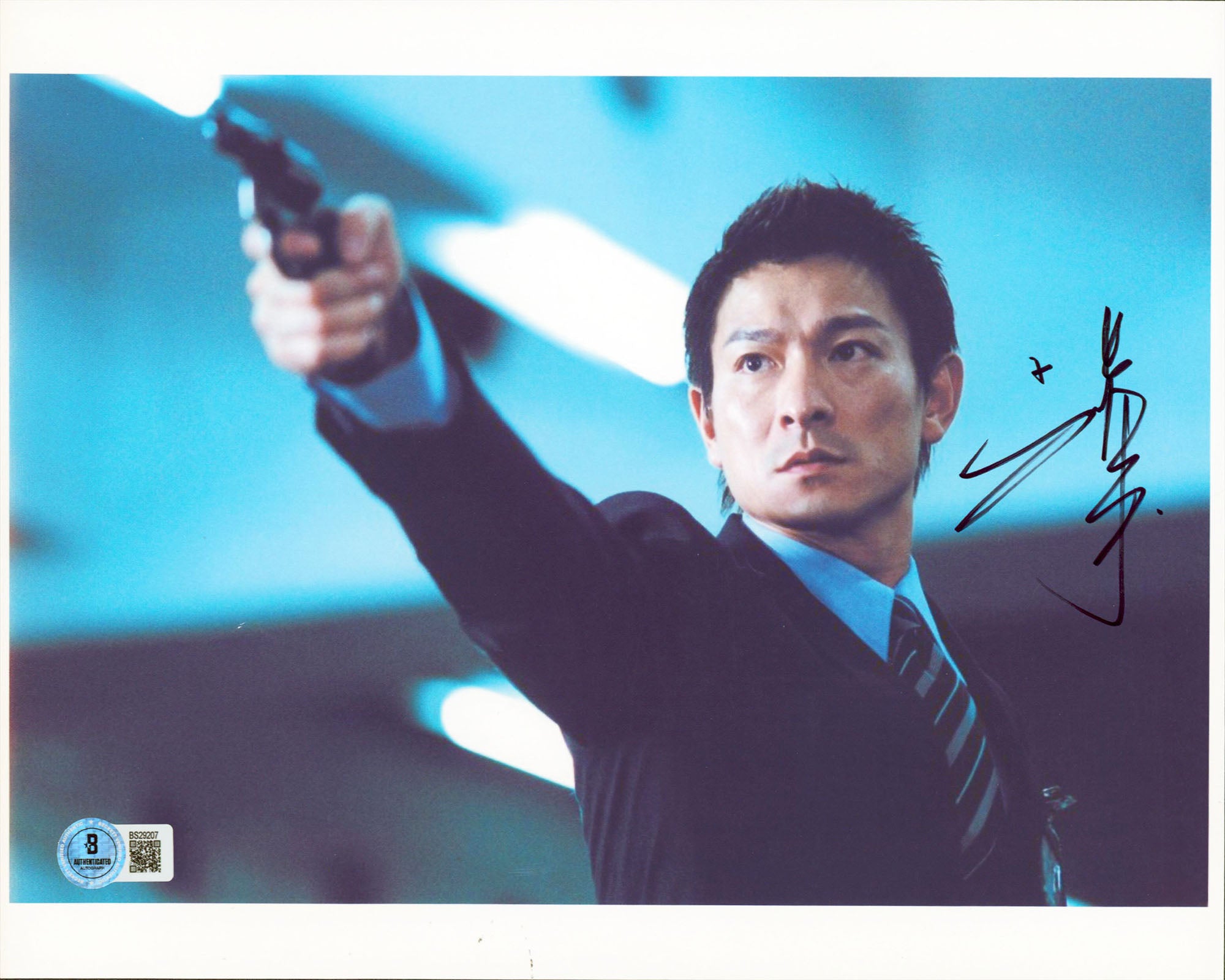 Andy Lau Internal Affairs Authentic Signed 8.5x11 Horizontal Photo BAS #BS29207