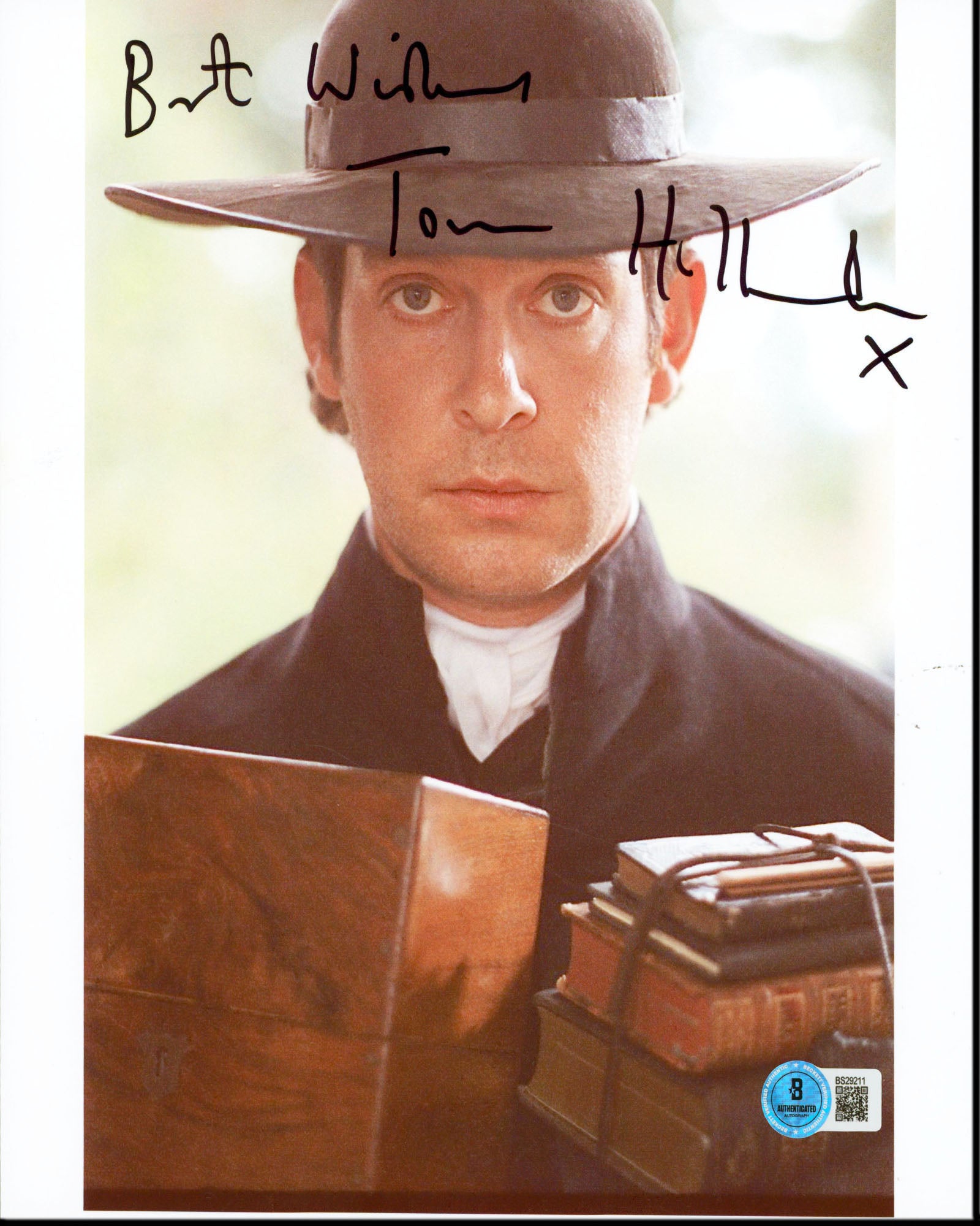 Tom Hollander Pride & Prejudice "Best Wishes" Signed 8.5x9.75 Photo BAS #BS29211
