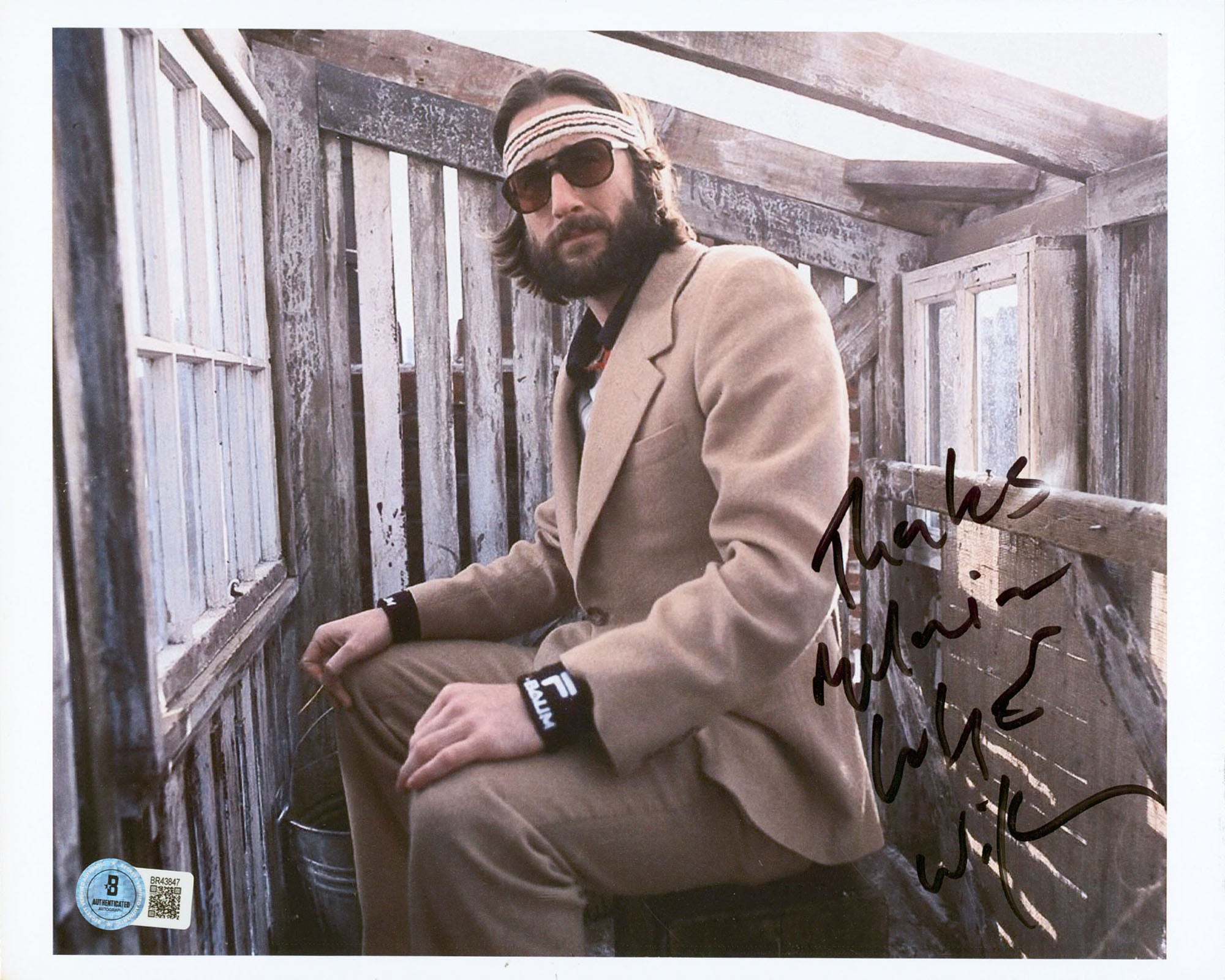Luke Wilson The Royal Tenenbaums "Thanks Mel.." Signed 8.5x11 Photo BAS #BR43847