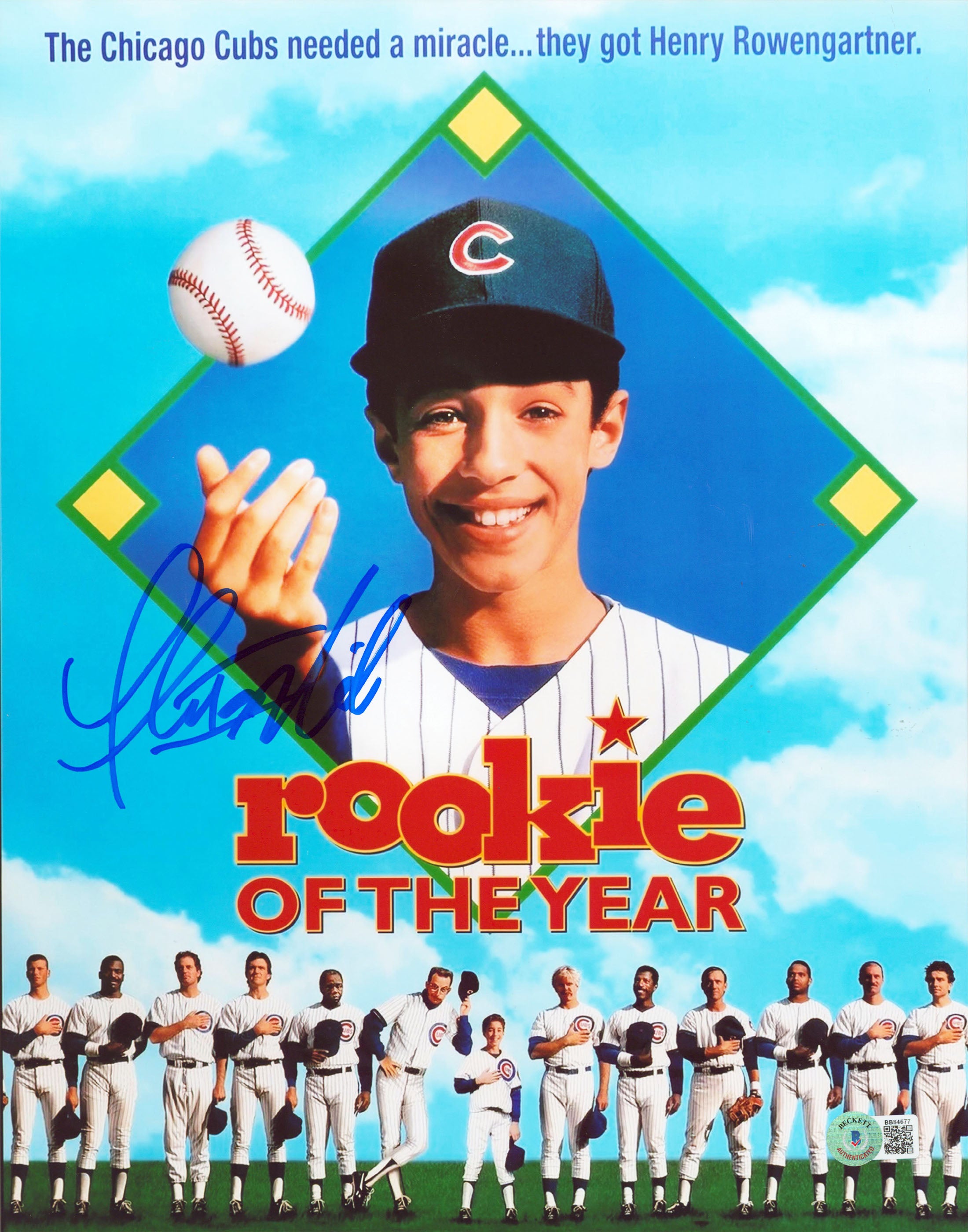 Thomas Ian Nicholas Rookie Of The Year Authentic Signed 11x14 Vertical Photo BAS