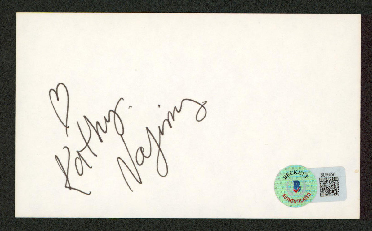Kathy Najimy Hocus Pocus Authentic Signed 3x5 Index Card w/ Heart BAS #BL96291