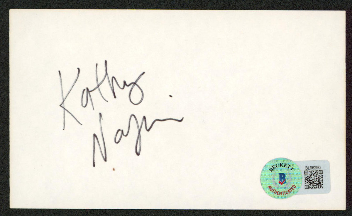 Kathy Najimy Hocus Pocus Authentic Signed 3x5 Index Card BAS #BL96290