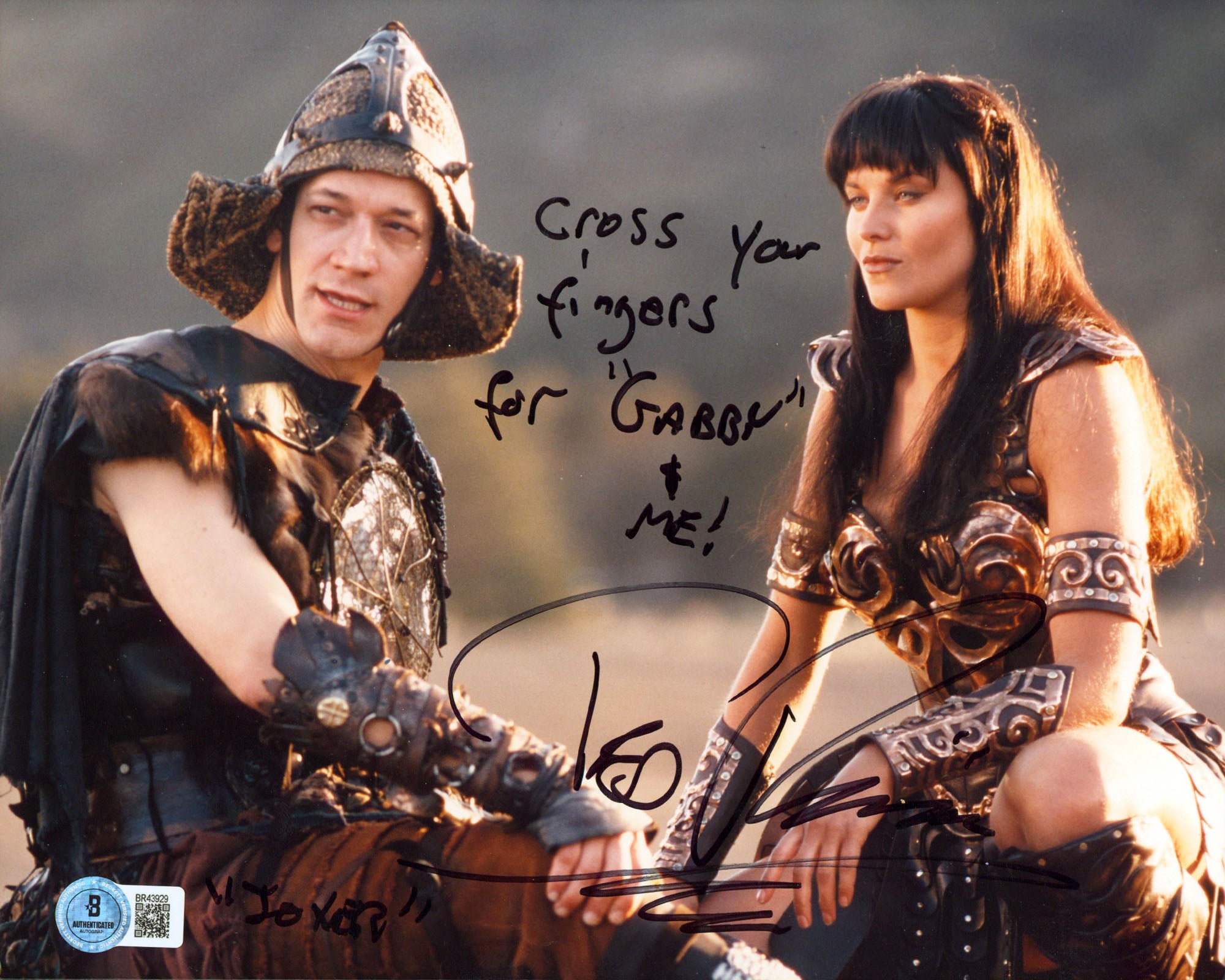 Ted Raimi Xena Warrior Princess "Cross Your Fingers.." Signed 8x10 Photo BAS