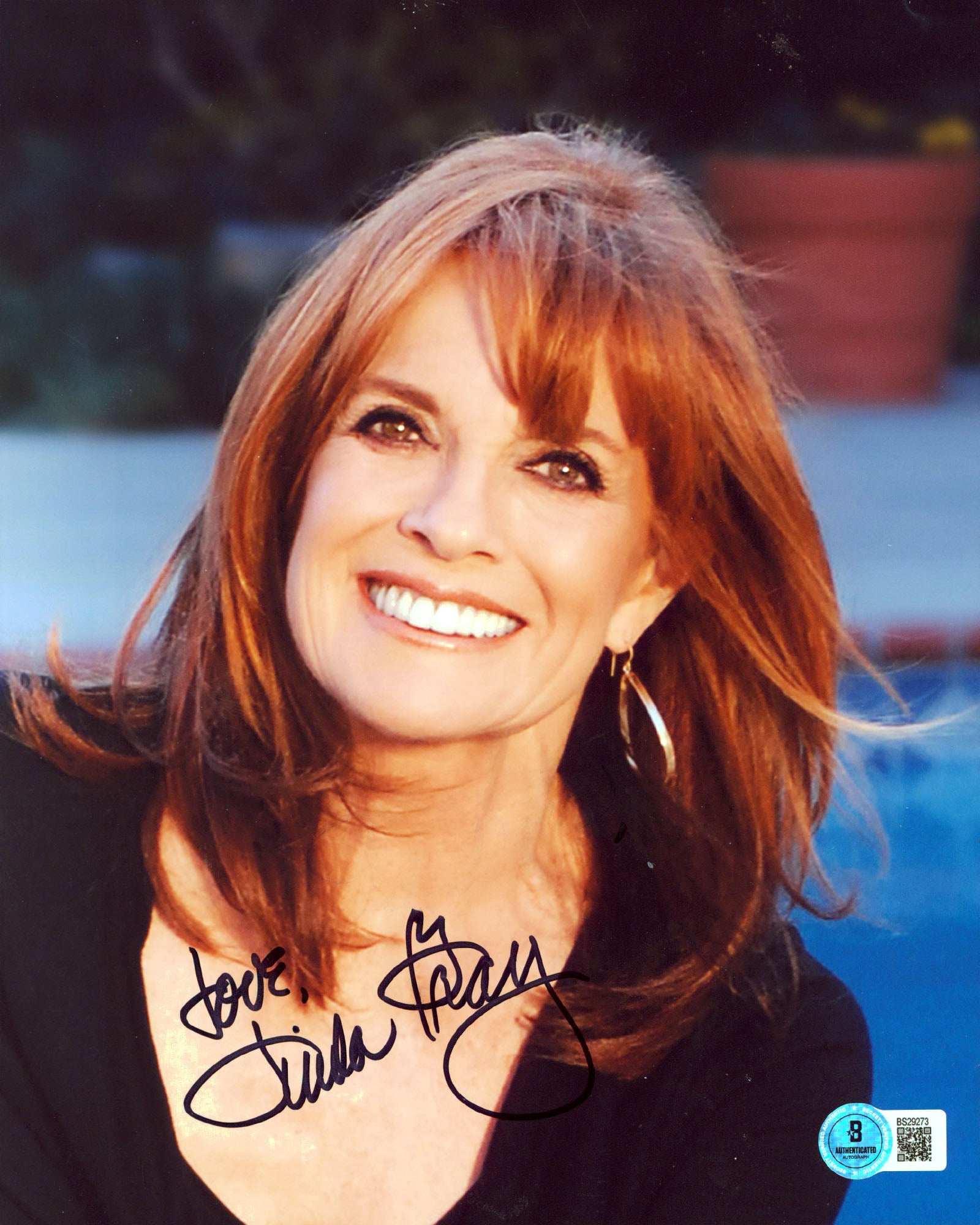 Linda Gray Dallas Love Authentic Signed 8x10 Vertical Photo BAS #BS29273