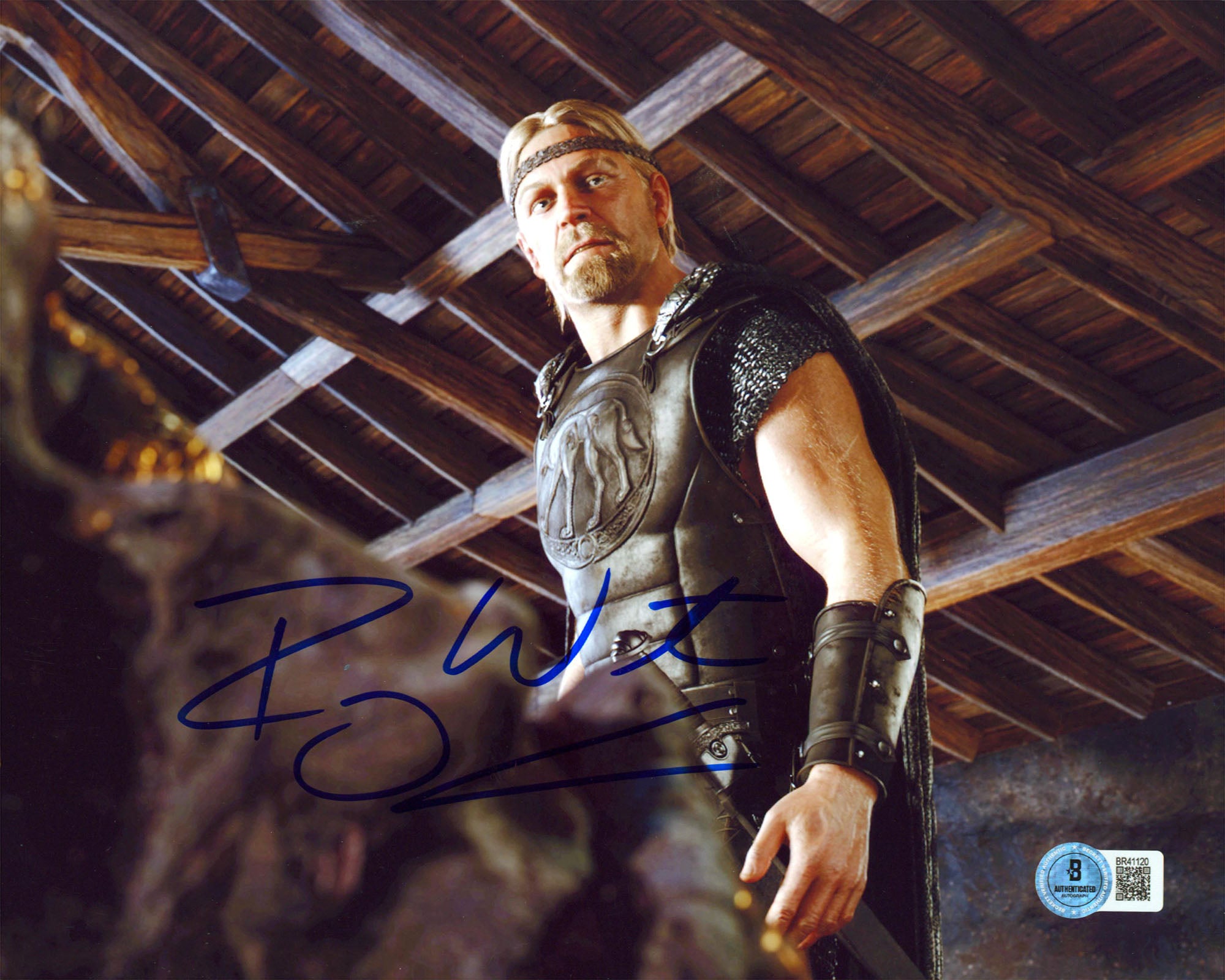 Ray Winstone Beowulf Authentic Signed 8x10 Vertical Photo BAS #BR41120