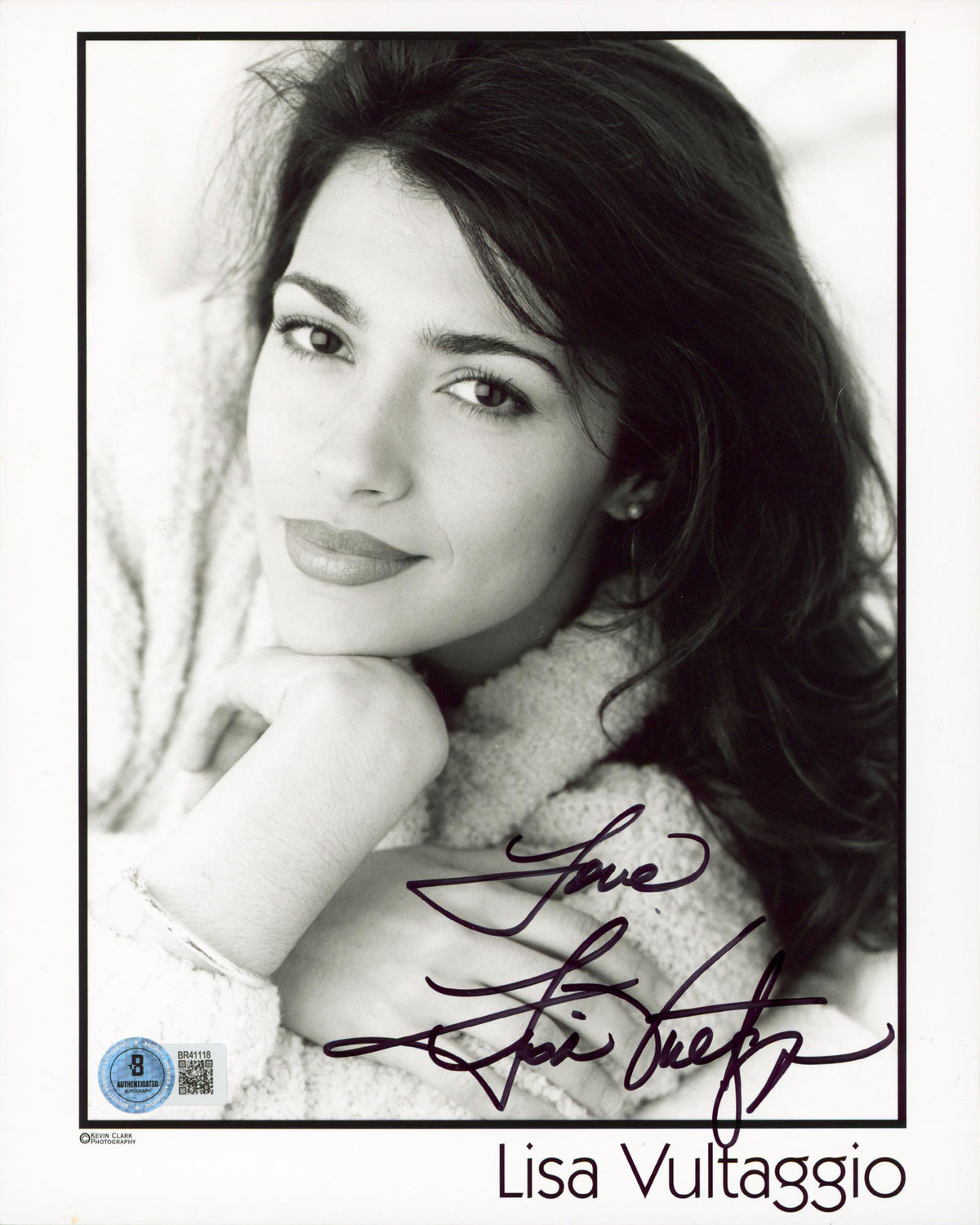 Lisa Vultaggio General Hospital Love Authentic Signed 8x10 Photo BAS #BR41118