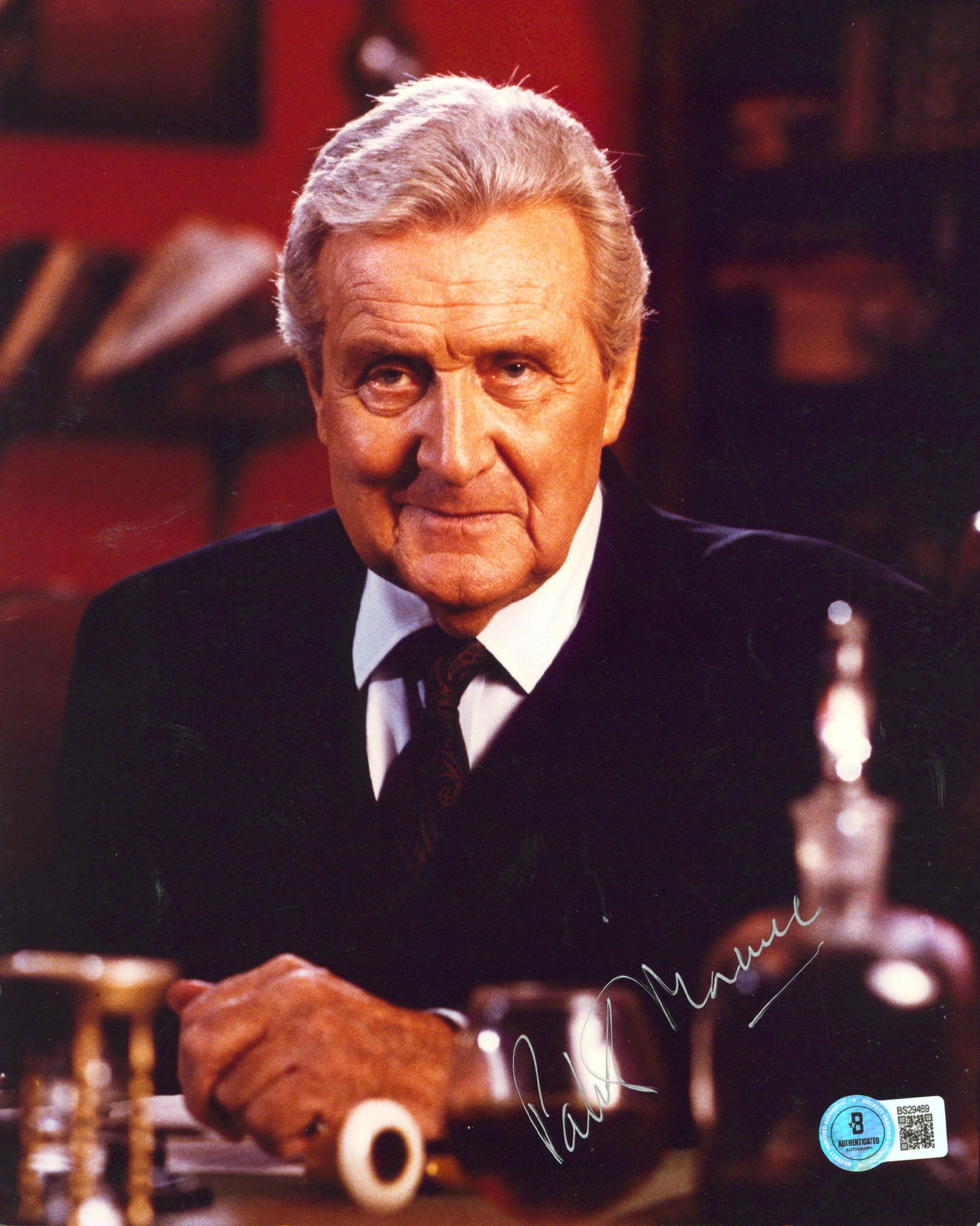 Patrick Macnee The Avengers Authentic Signed 8x10 Vertical Photo BAS #BS29469