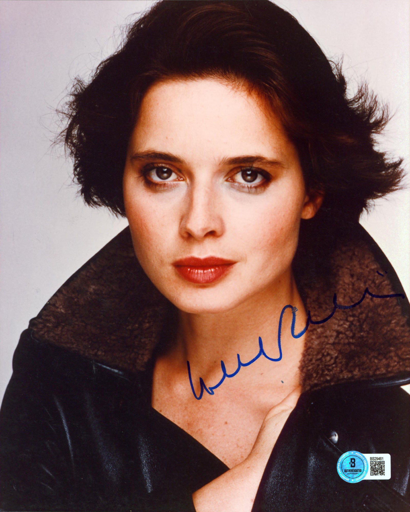 Isabella Rossellini Blue Velvet Authentic Signed 8x10 Vertical Photo BAS#BS29461