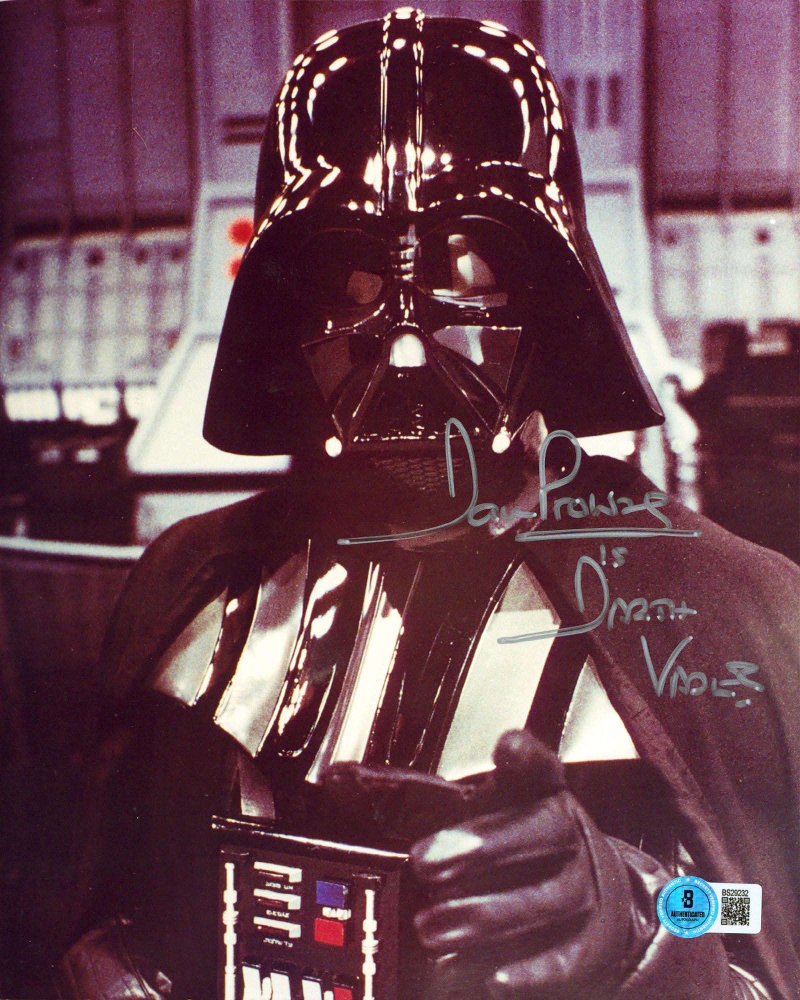 David Prowse Star Wars "Is Darth Vader" Authentic Signed 8x10 Photo BAS #BS29232