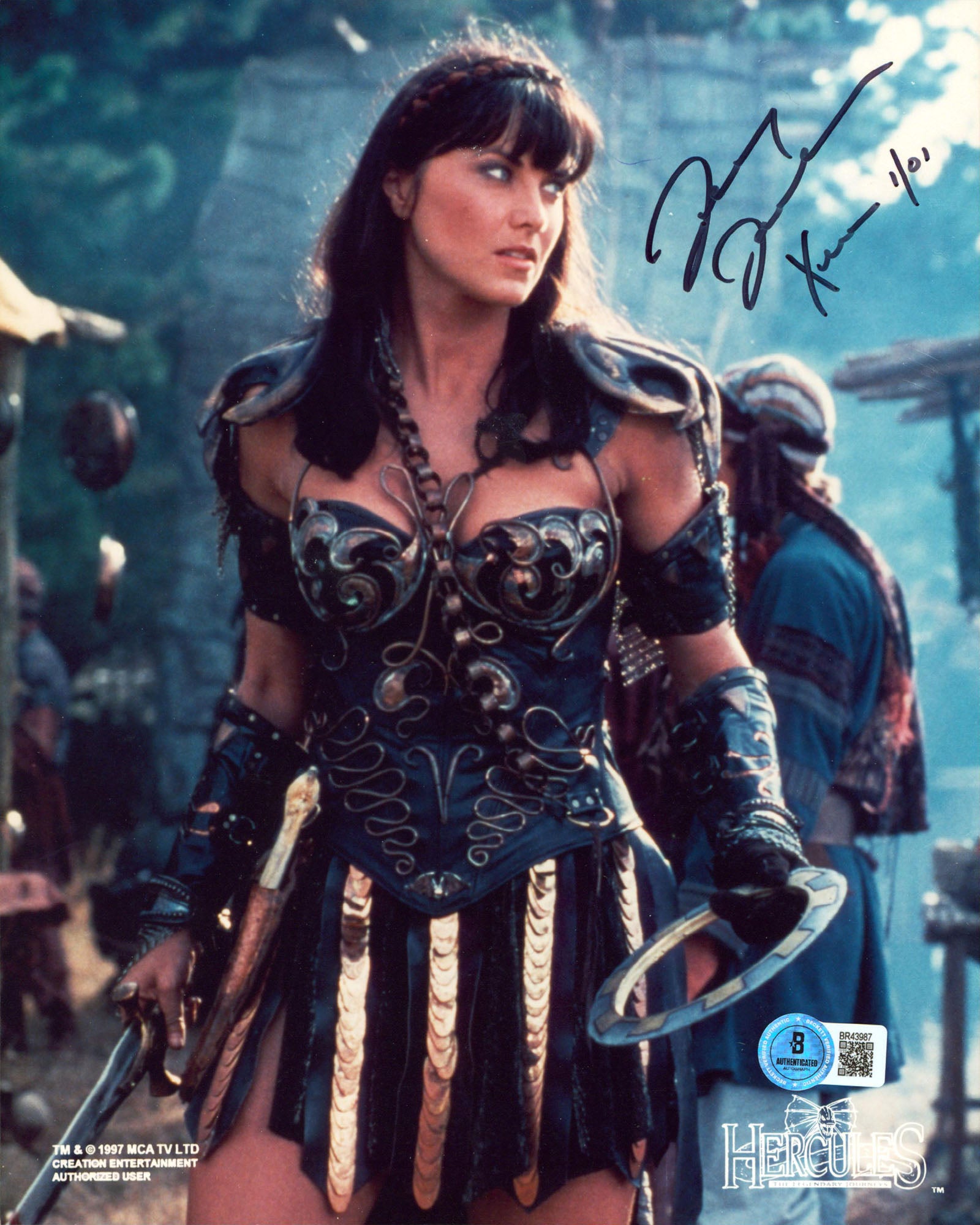 Lucy Lawless Hercules The Legendary Journeys "Xena" Signed 8x10 Photo BASBR43987