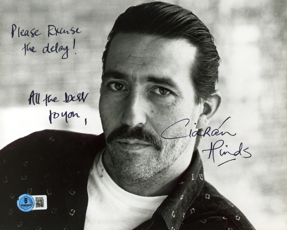 Ciaran Hinds Rome "All The Best To You" Authentic Signed 8x10 Photo BAS #BR43949