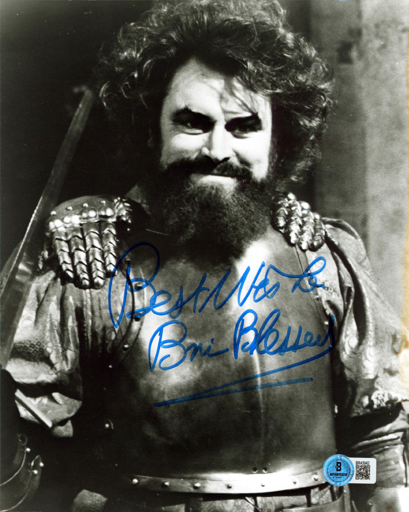 Brian Blessed Blackadder "Best Wishes" Authentic Signed 8x10 Photo BAS #BR43942