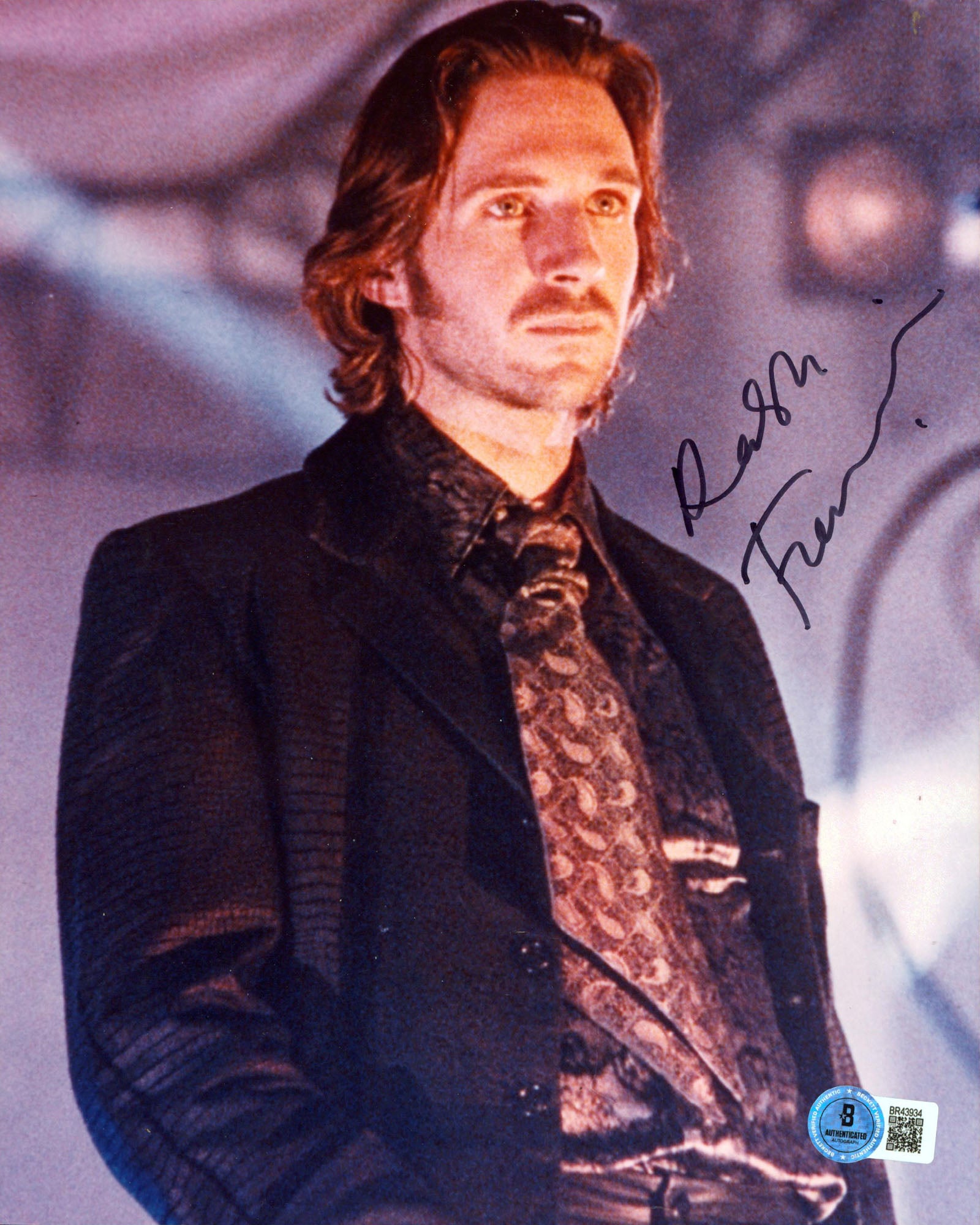 Ralph Fiennes Strange Days Authentic Signed 8x10 Vertical Photo BAS #BR43934