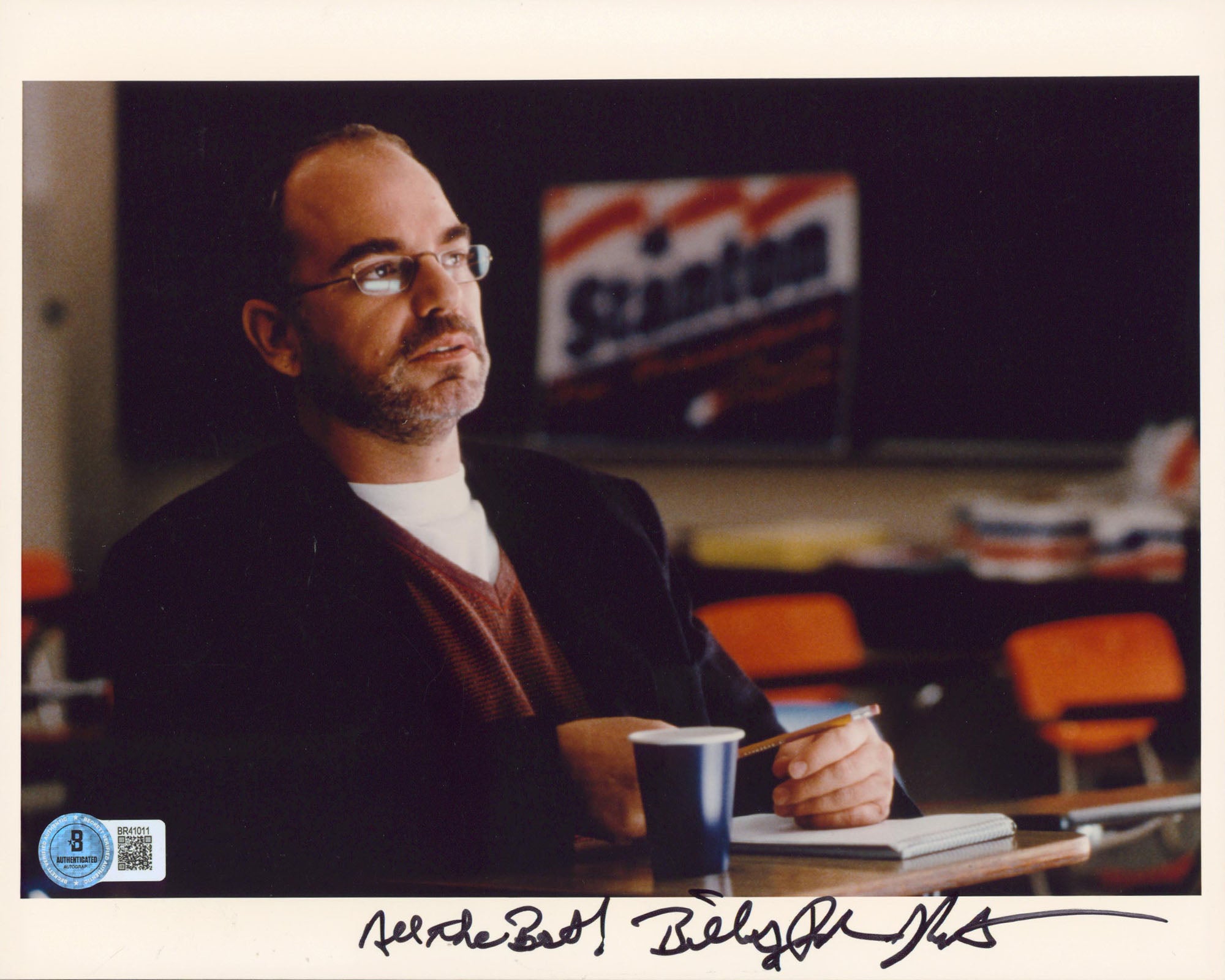 Billy Bob Thornton Primary Colors "All The Best!" Signed 8x10 Photo BAS #BR41011