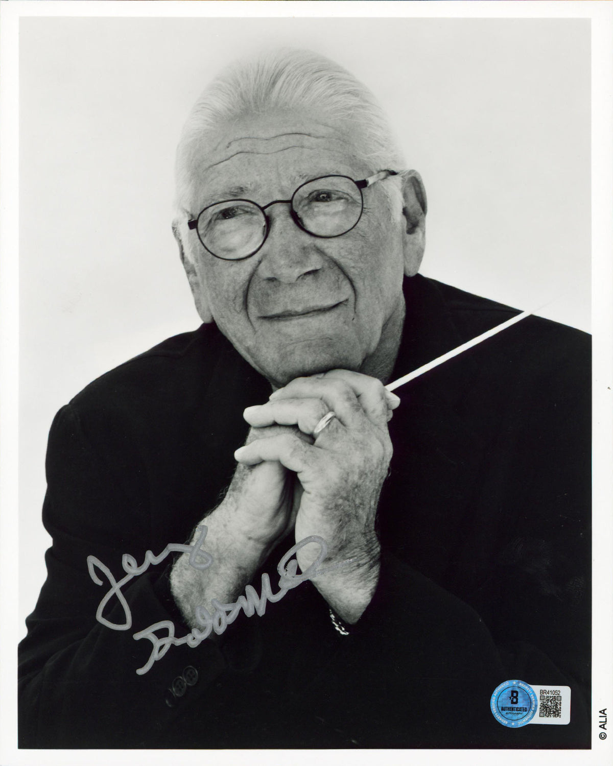Jerry Goldsmith Film Composer Authentic Signed 8x10 Vertical Photo BAS #BR41052