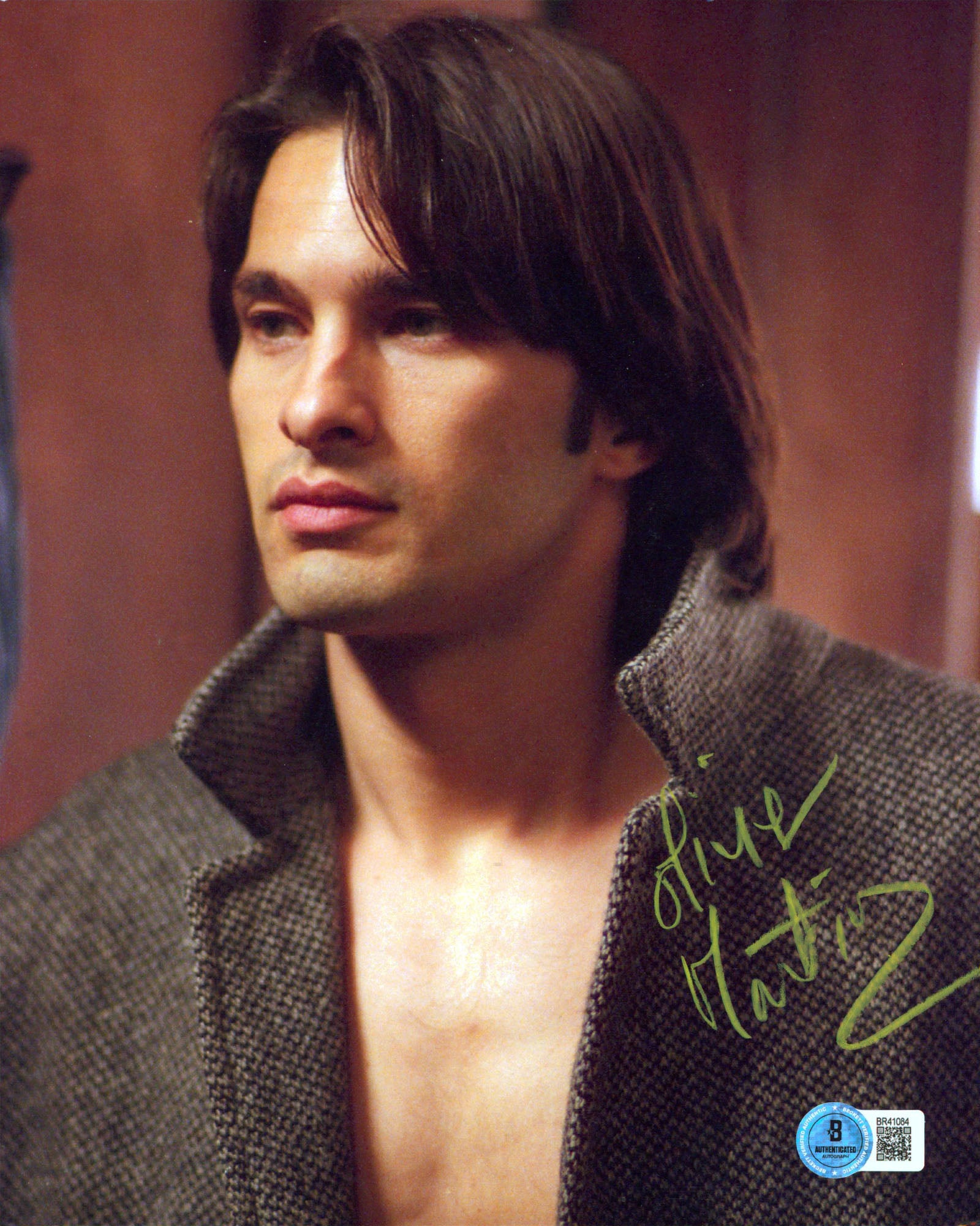 Olivier Martinez S.W.A.T. Authentic Signed 8x10 Vertical Photo BAS #BR41084