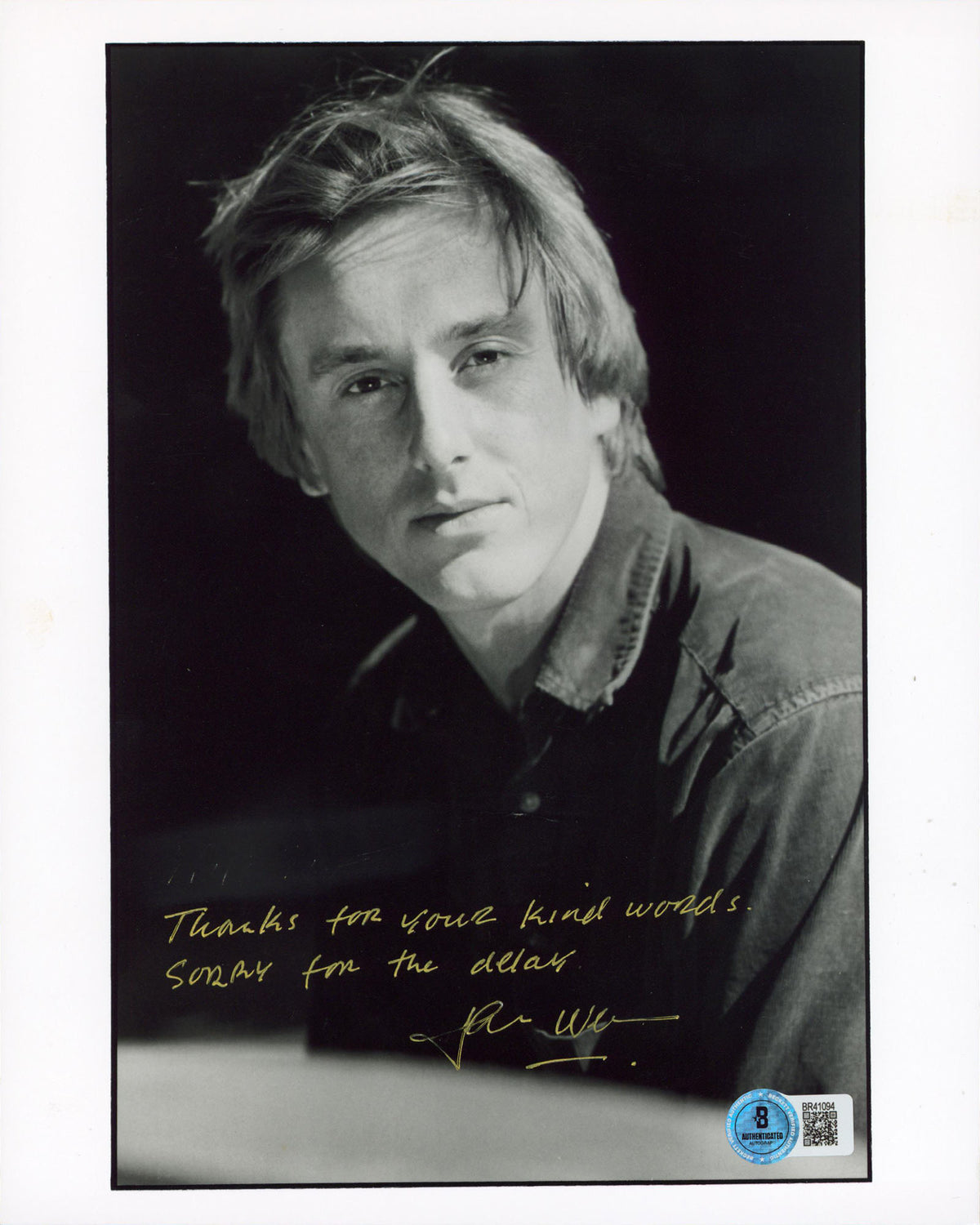 Jake Weber Dawn of the Dead "Thanks For Your.." Signed 8x10 Photo BAS #BR41094