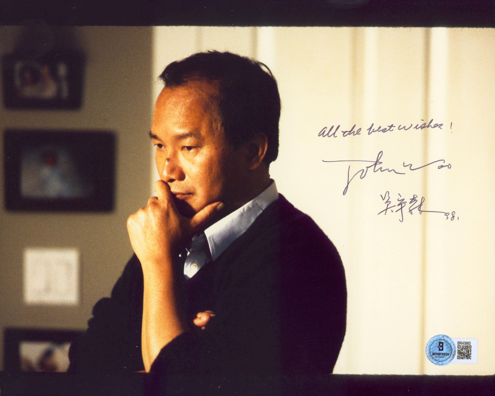John Woo A Better Tomorrow "All The Best Wishes!" Signed 8x10 Photo BAS #BR43860
