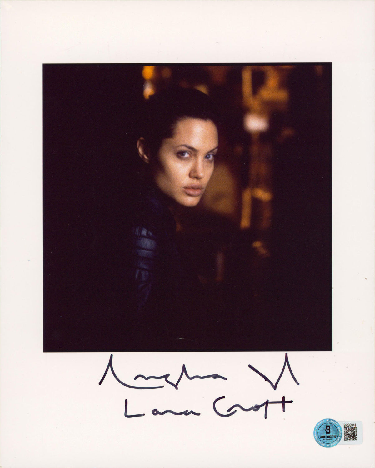 Angelina Jolie Tomb Raider "Lara Croft" Authentic Signed 8x10 Photo BAS #BR38941
