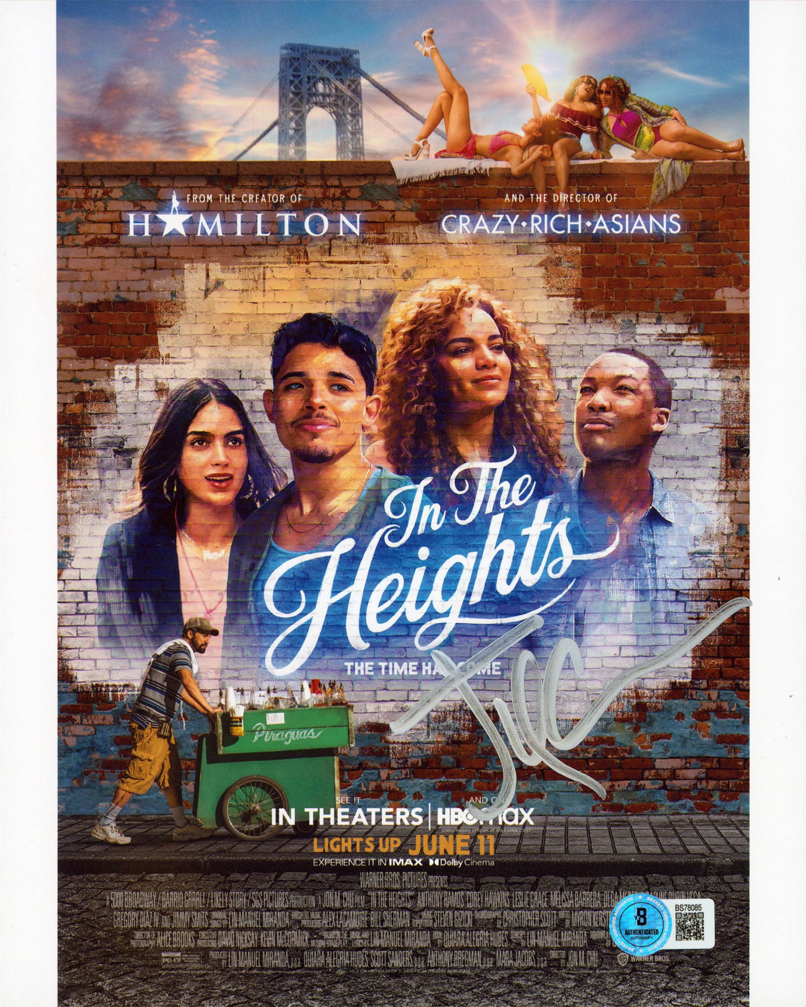 Jon M. Chu In the Heights Authentic Signed 8x10 Vertical Photo BAS #BS78085