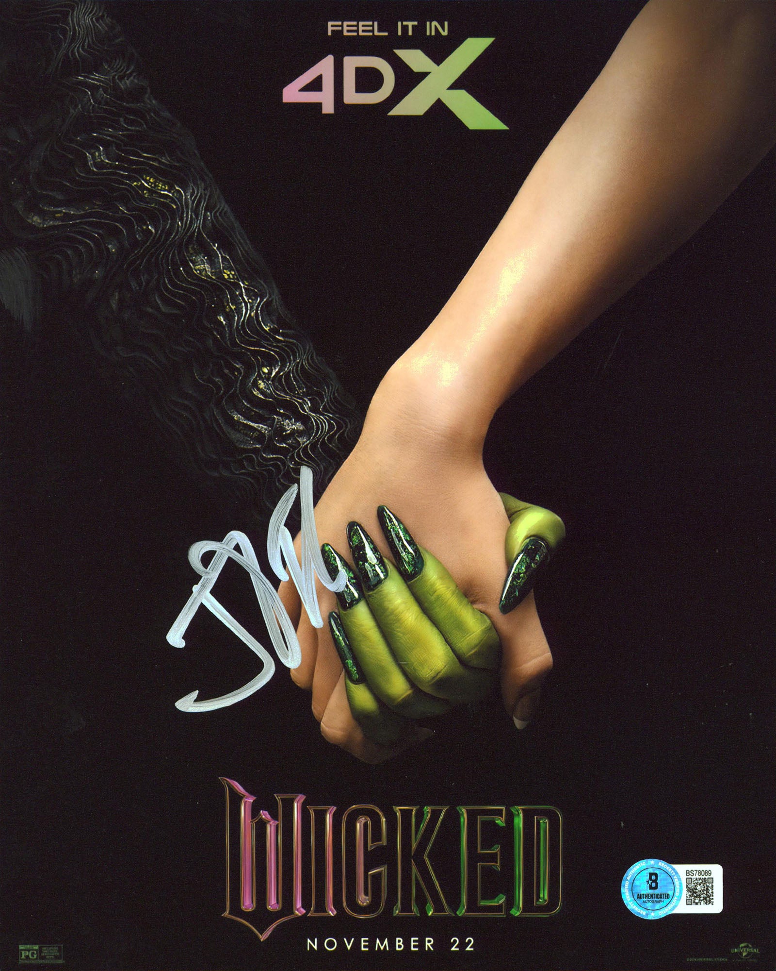 Jon M. Chu Wicked Authentic Signed 8x10 Vertical Photo BAS #BS78089