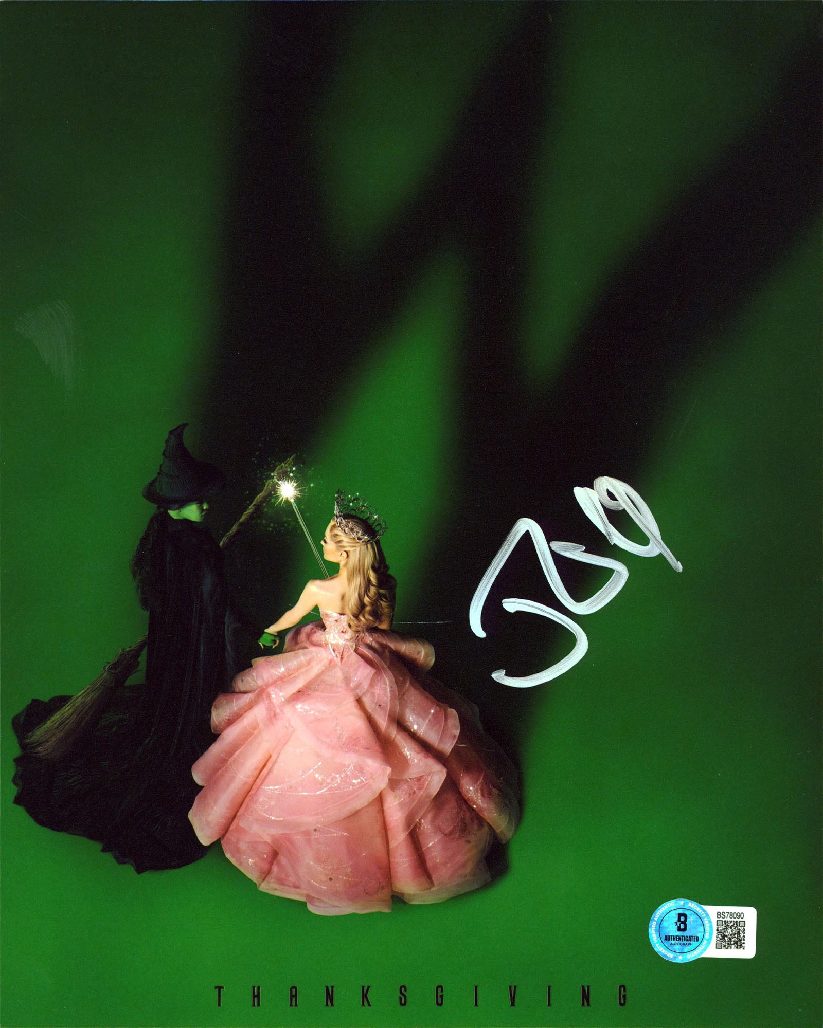 Jon M. Chu Wicked Authentic Signed 8x10 Vertical Photo BAS #BS78090